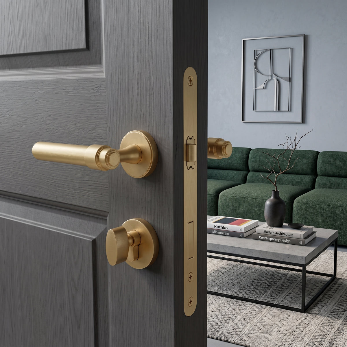 Luca Brass Door Handle