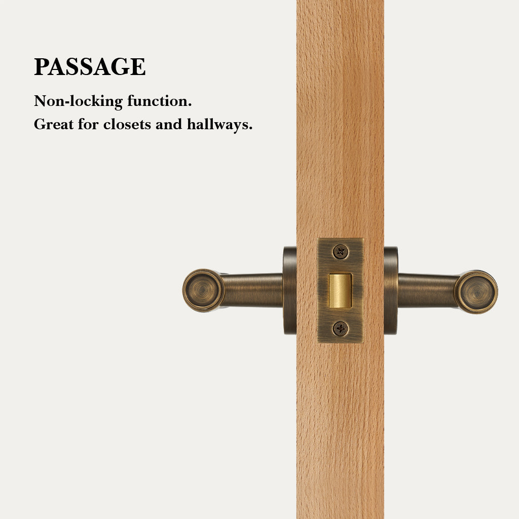 Hugo Brass Door Handle