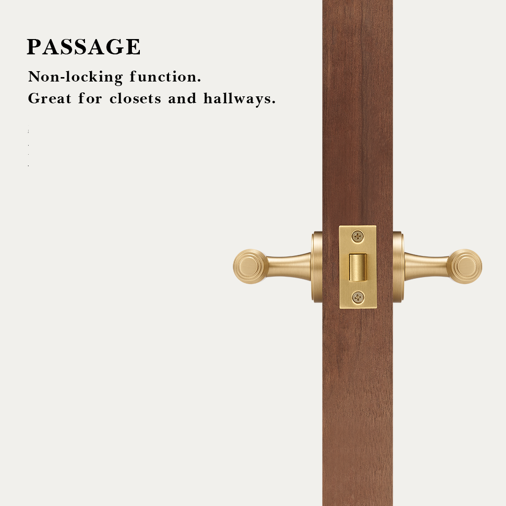 Luca Brass Door Handle