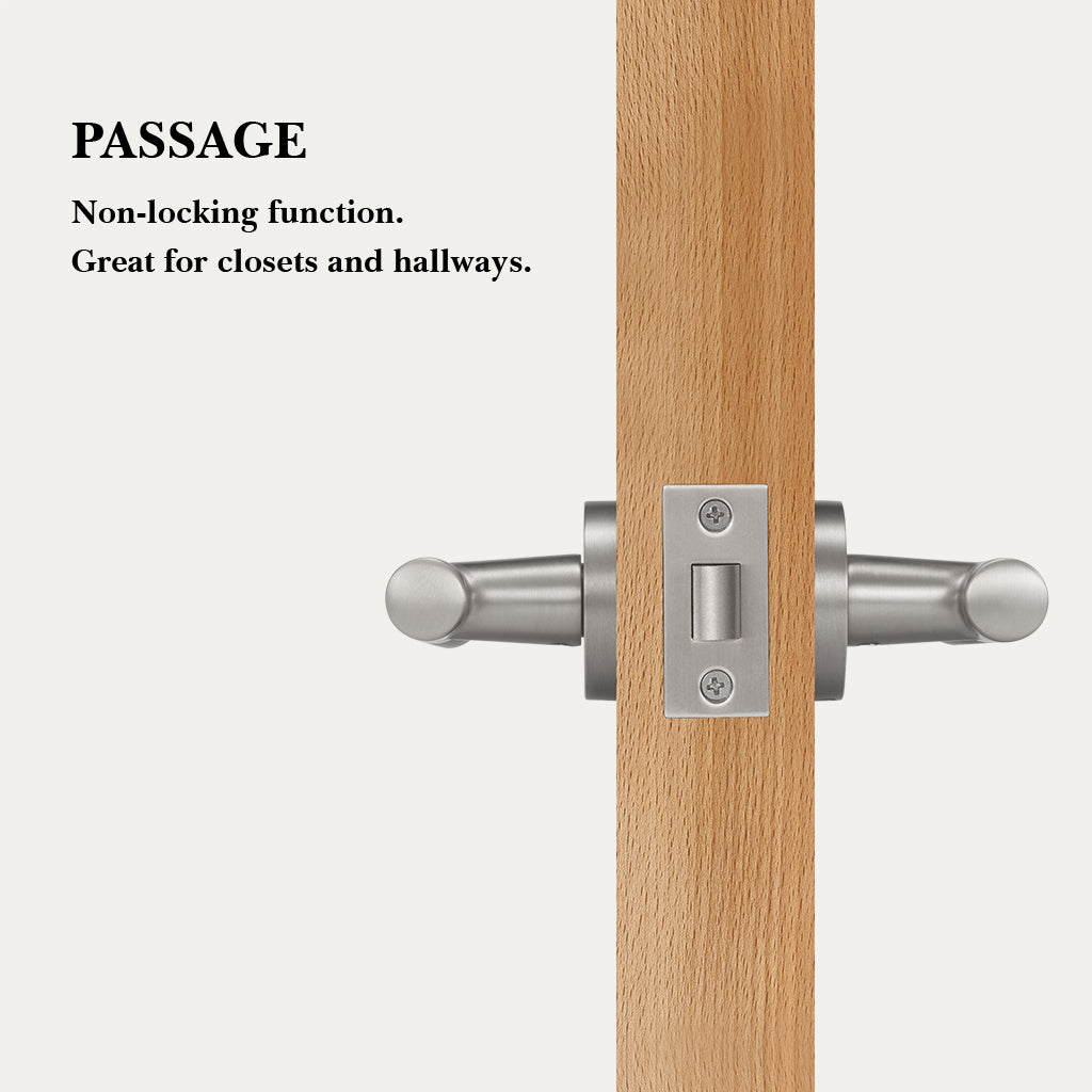 Finn Brass Door Handle