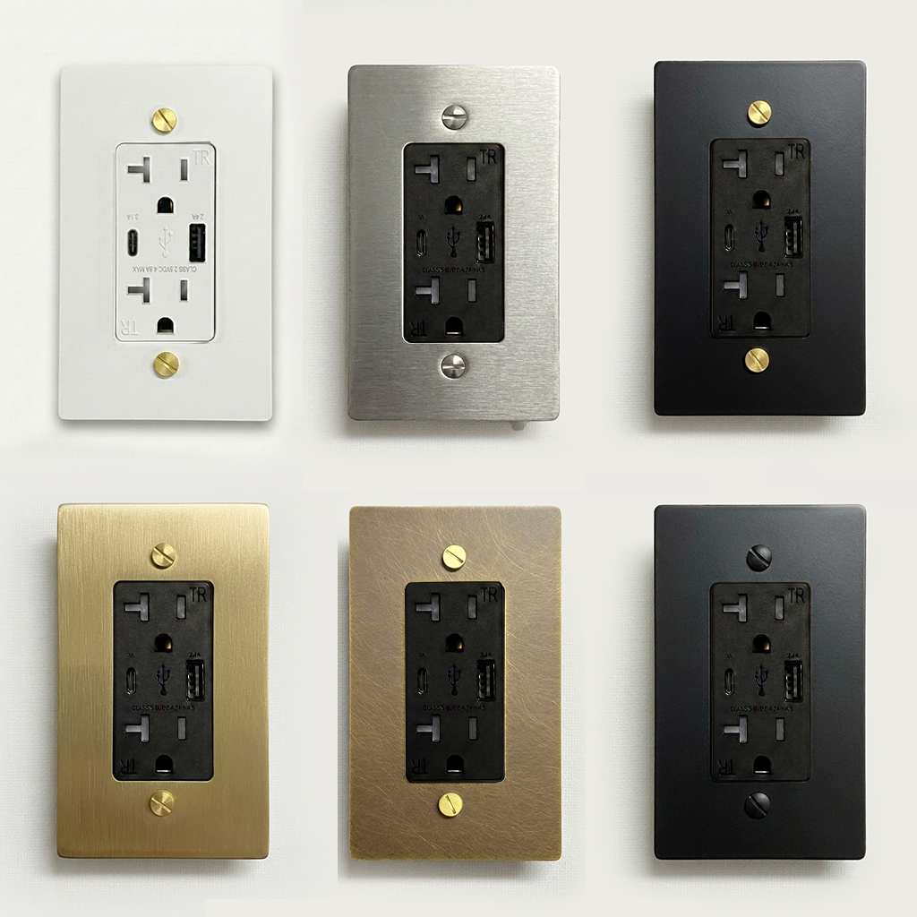 Volt Brass Outlets USB + Type-C