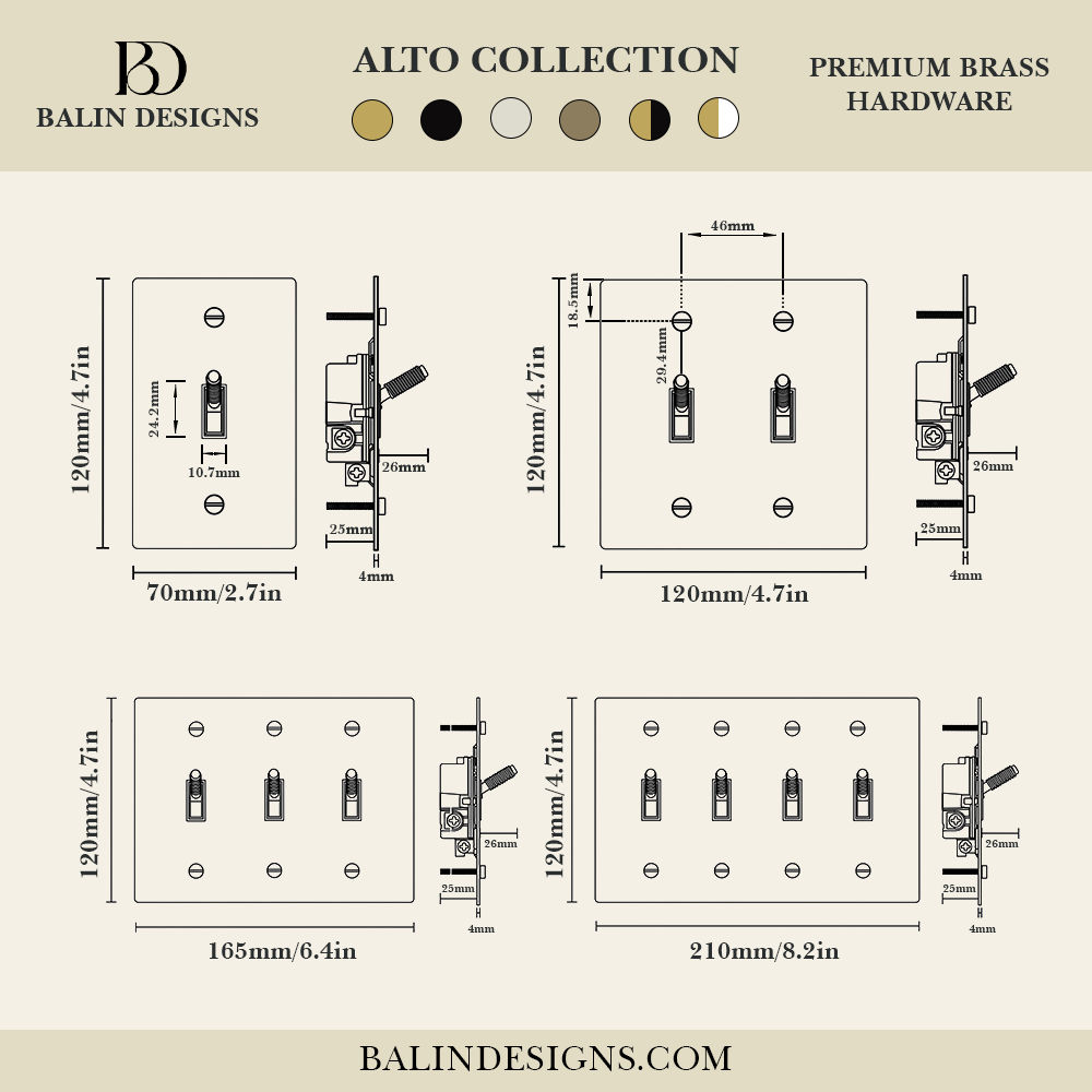 Brass Toggle Switch