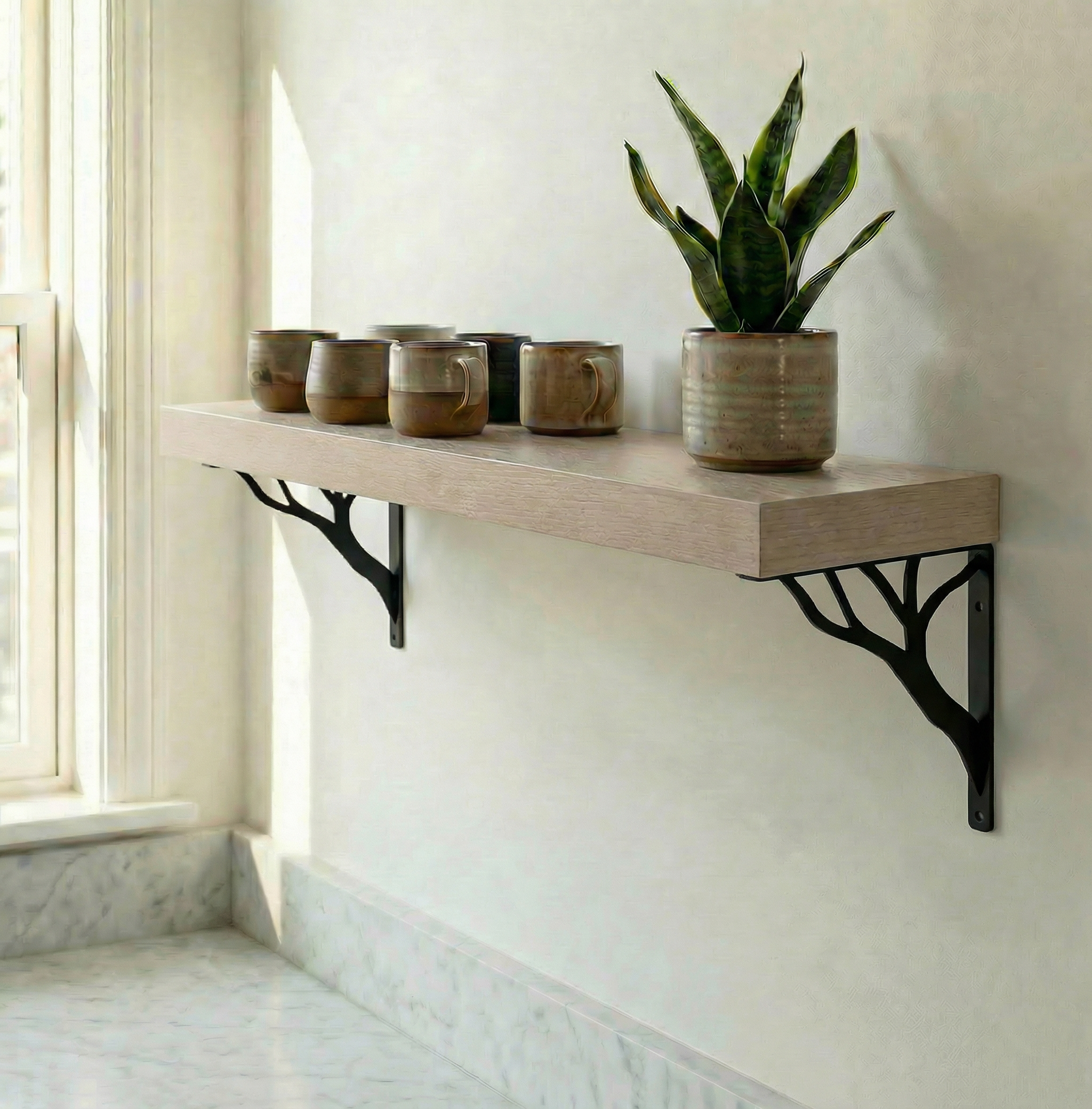 Driftwood Oak Wood Shelf