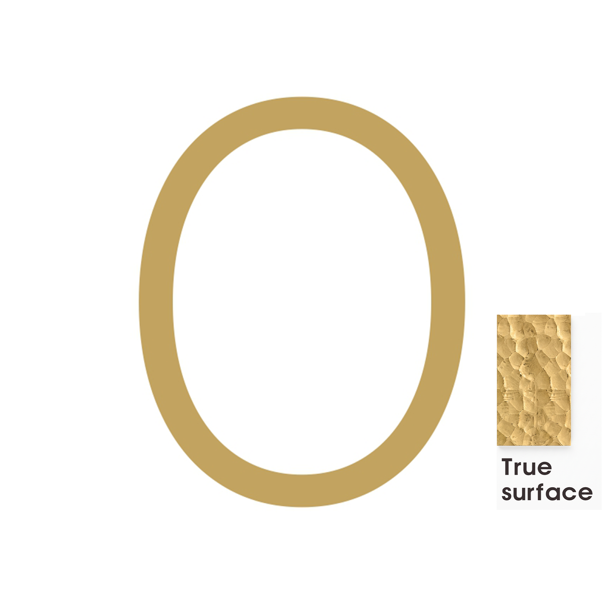 #number_0_color_matte-brass_style_hammered