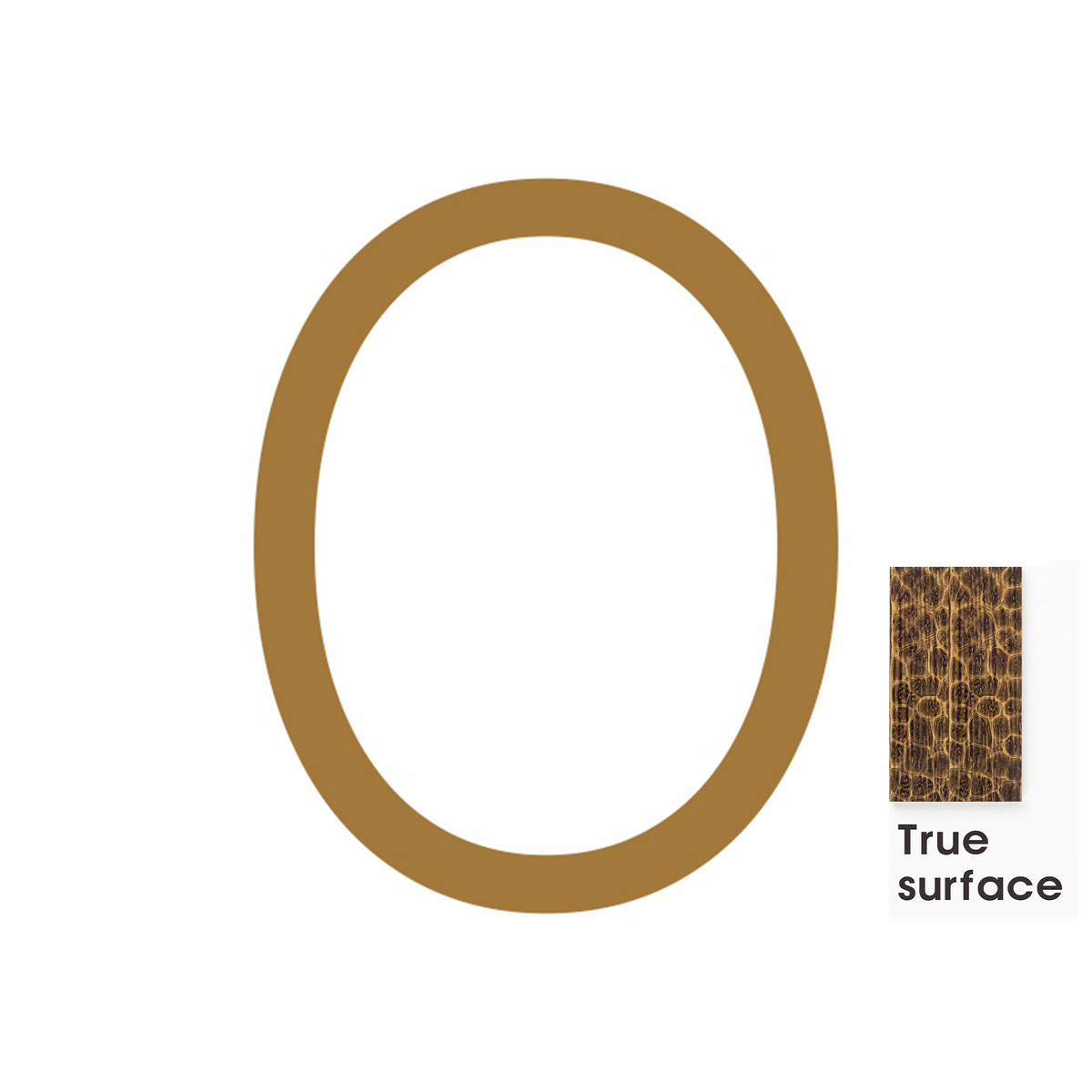 #number_0_color_antique-brass_style_hammered