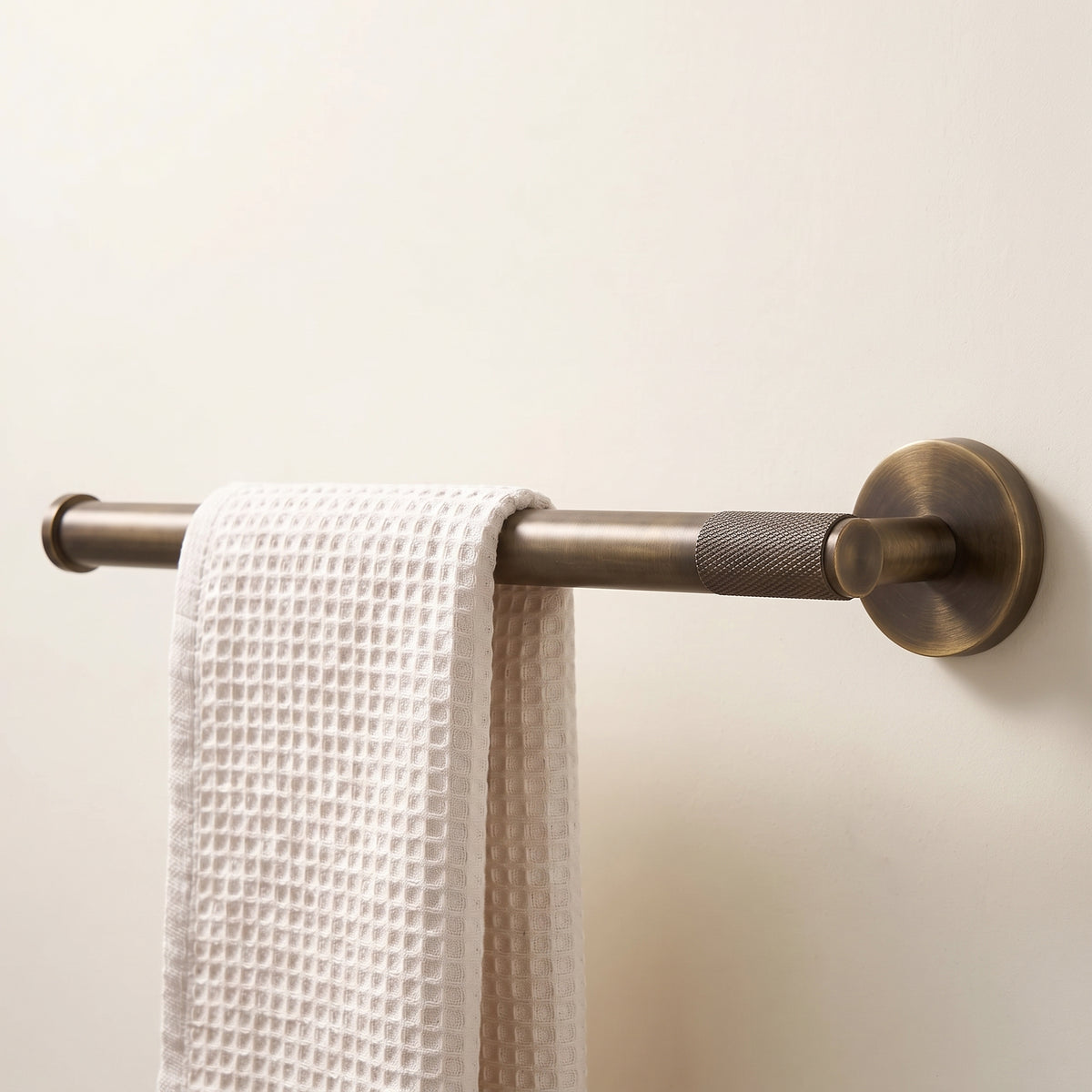 Reed Brass Towel Ring
