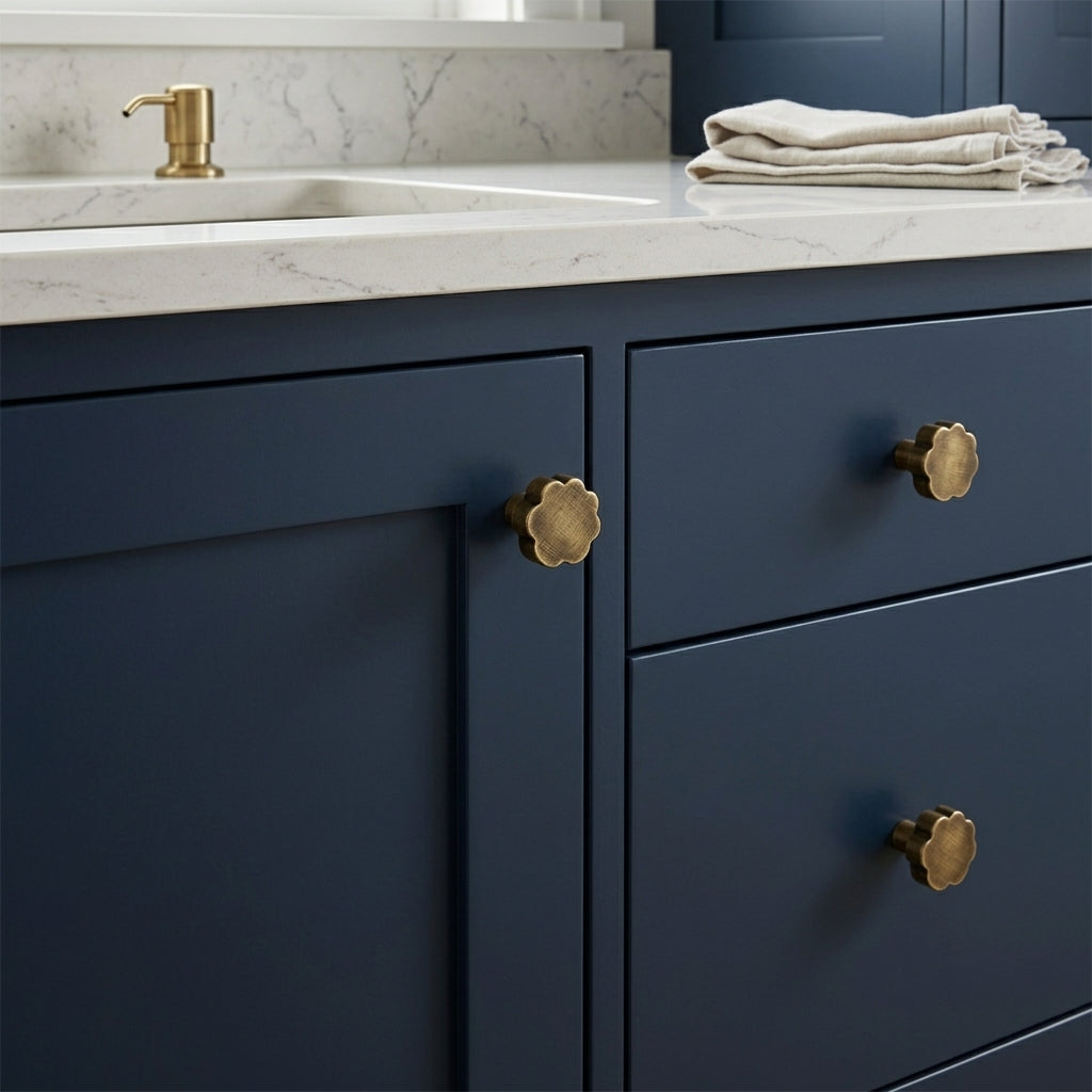 Puff Brass Cabinet Knob