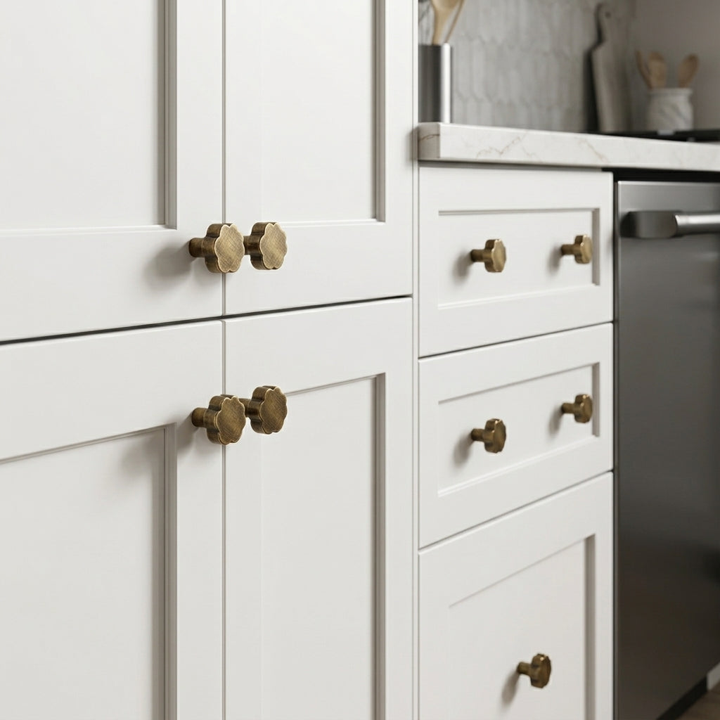 Puff Brass Cabinet Knob