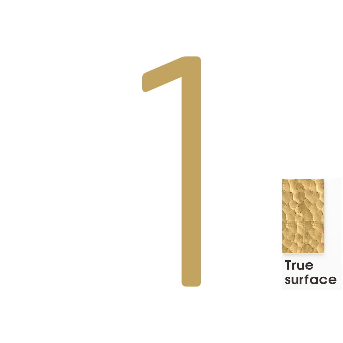 #number_1_color_matte-brass_style_hammered