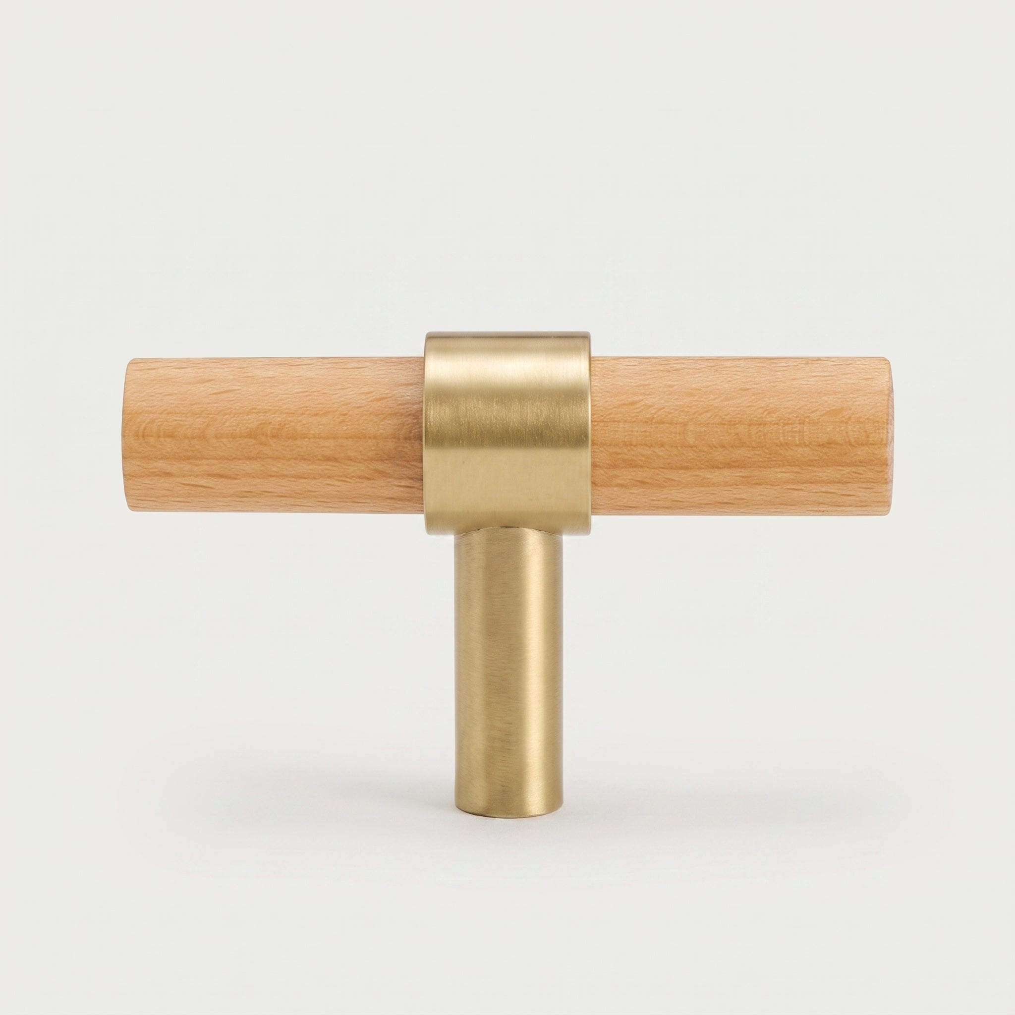 Rune Brass & Wood Cabinet T-Bar