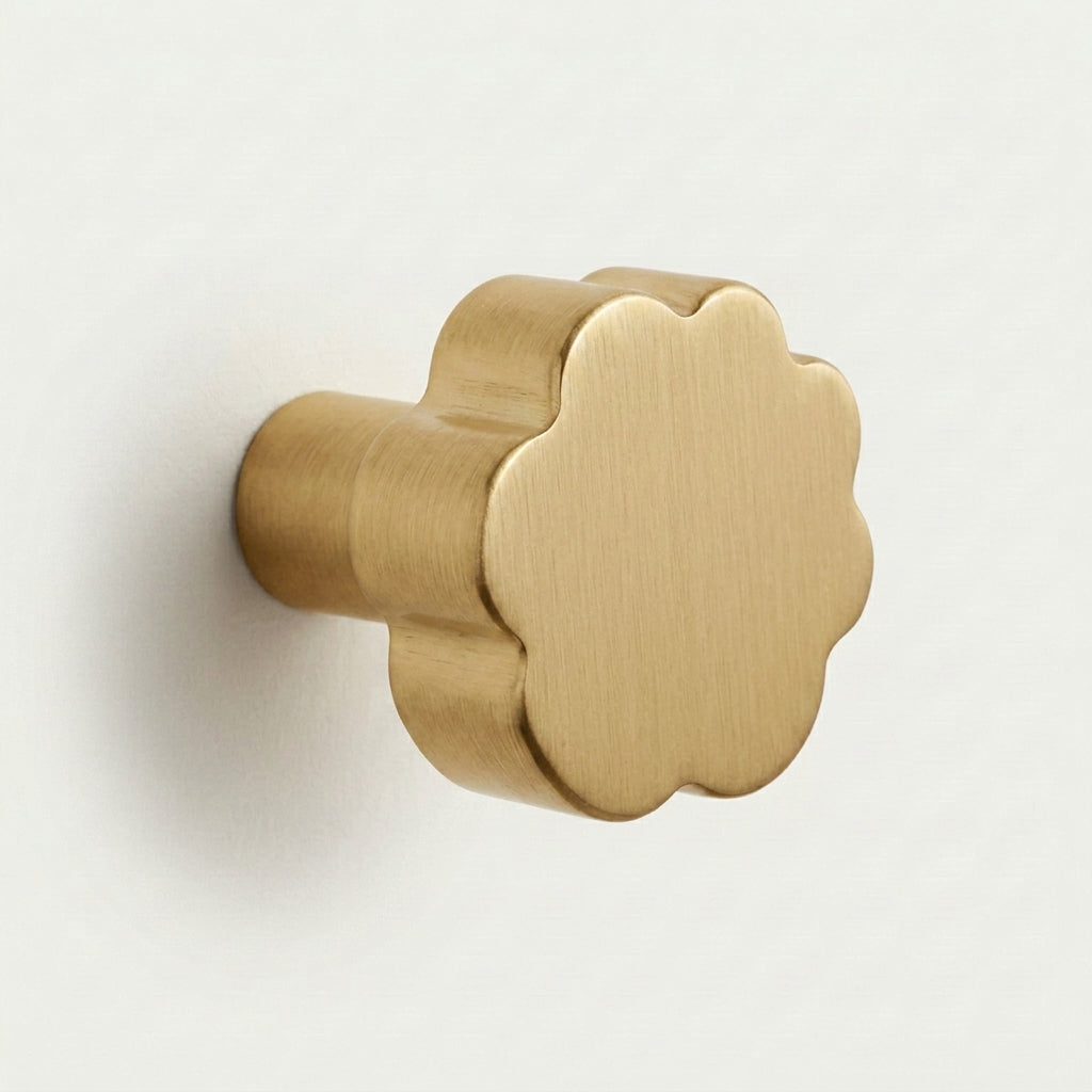 Puff Brass Cabinet Knob