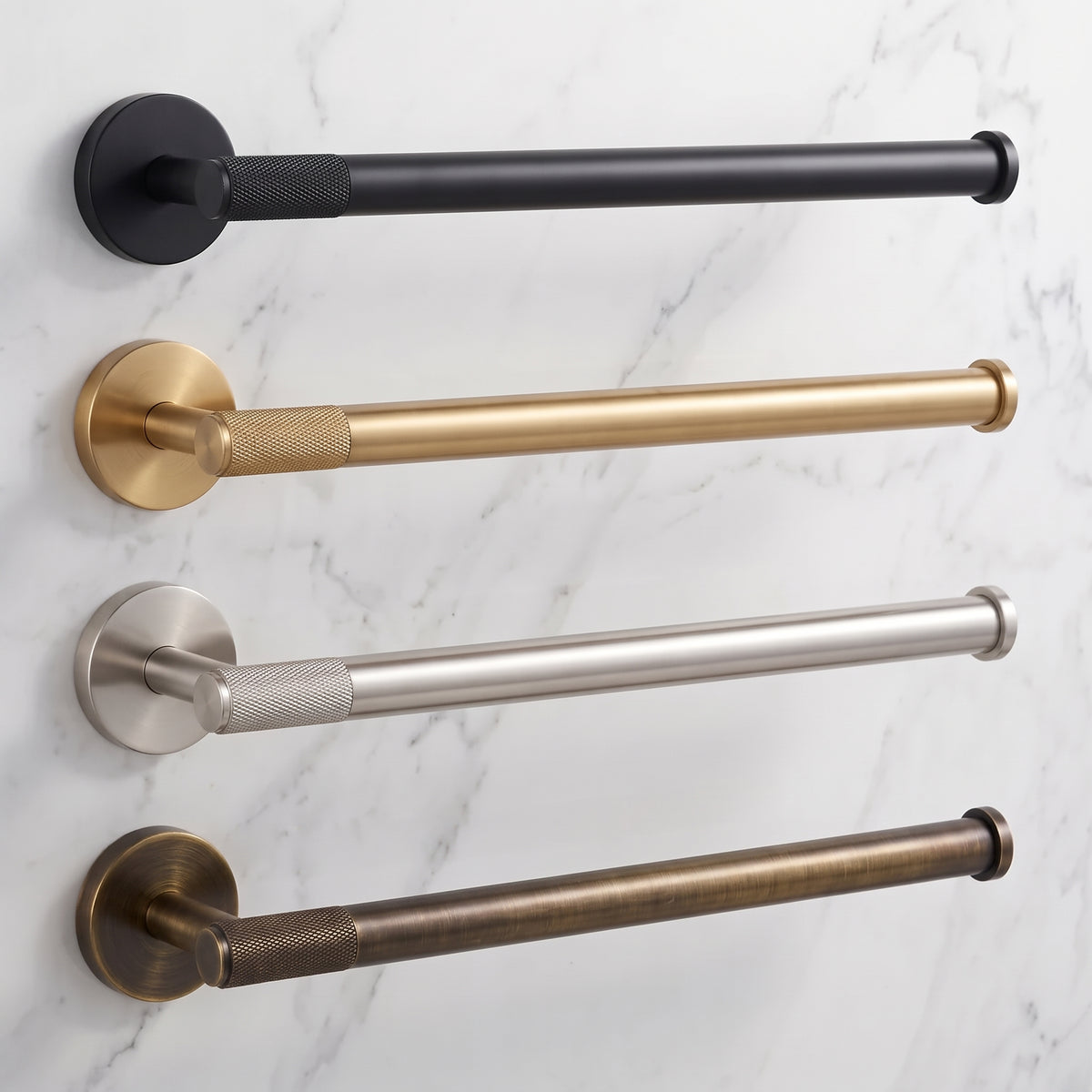 Reed Brass Towel Ring