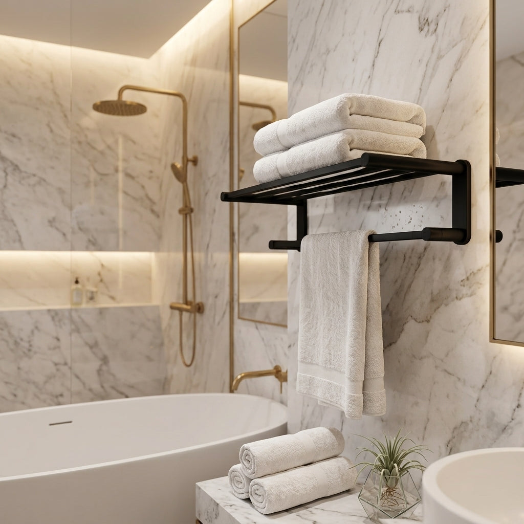 Sena Brass Bathroom Hardware Collection