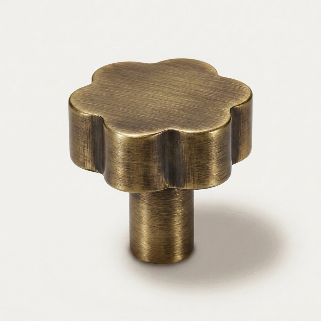 Puff Brass Cabinet Knob