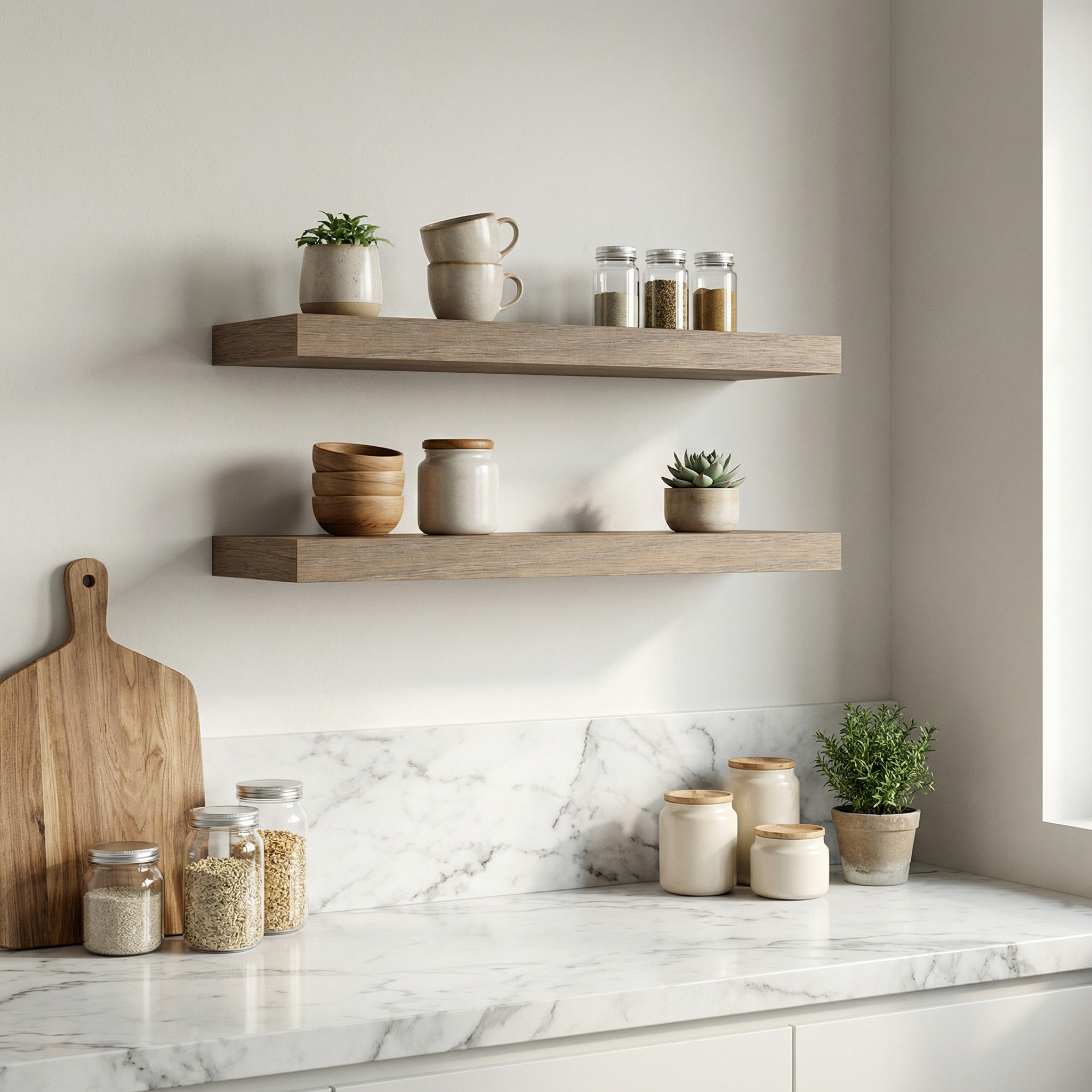 Driftwood Oak Wood Shelf