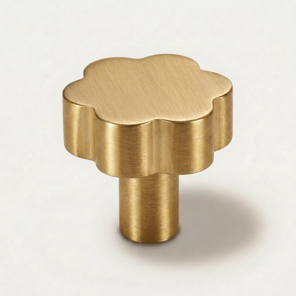 Puff Brass Cabinet Knob