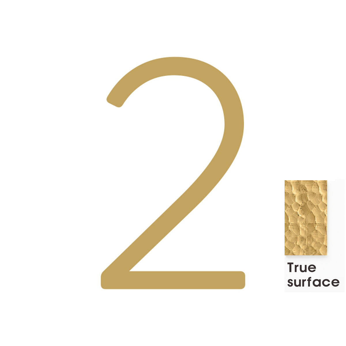 #number_2_color_matte-brass_style_hammered