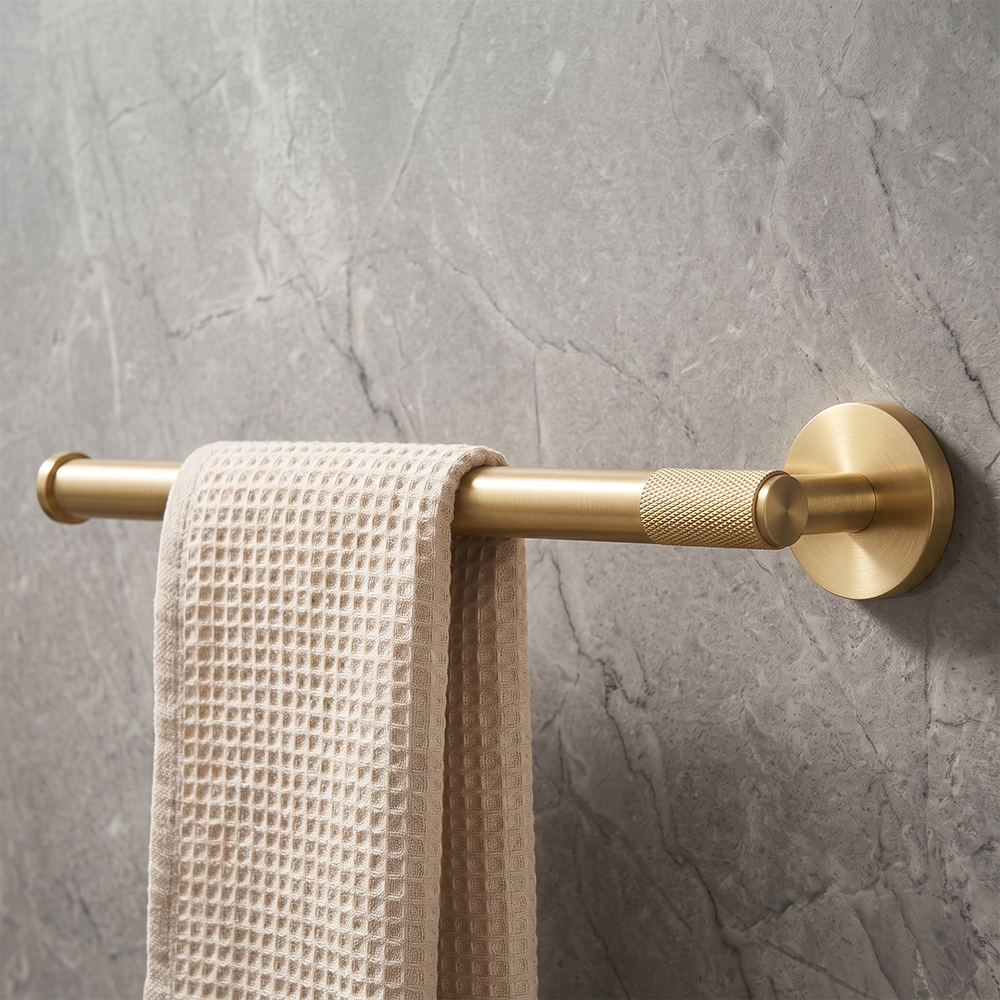 Reed Brass Towel Ring
