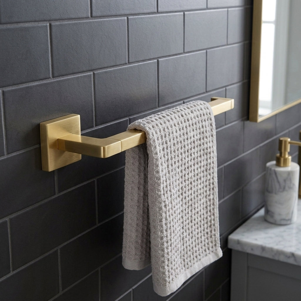 Aven Brass Towel Ring