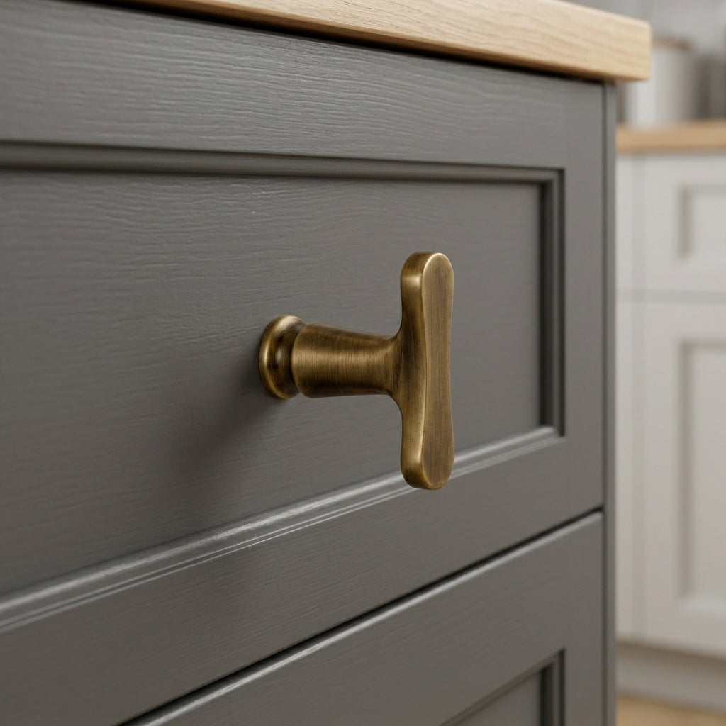 Tine Brass Cabinet Pull