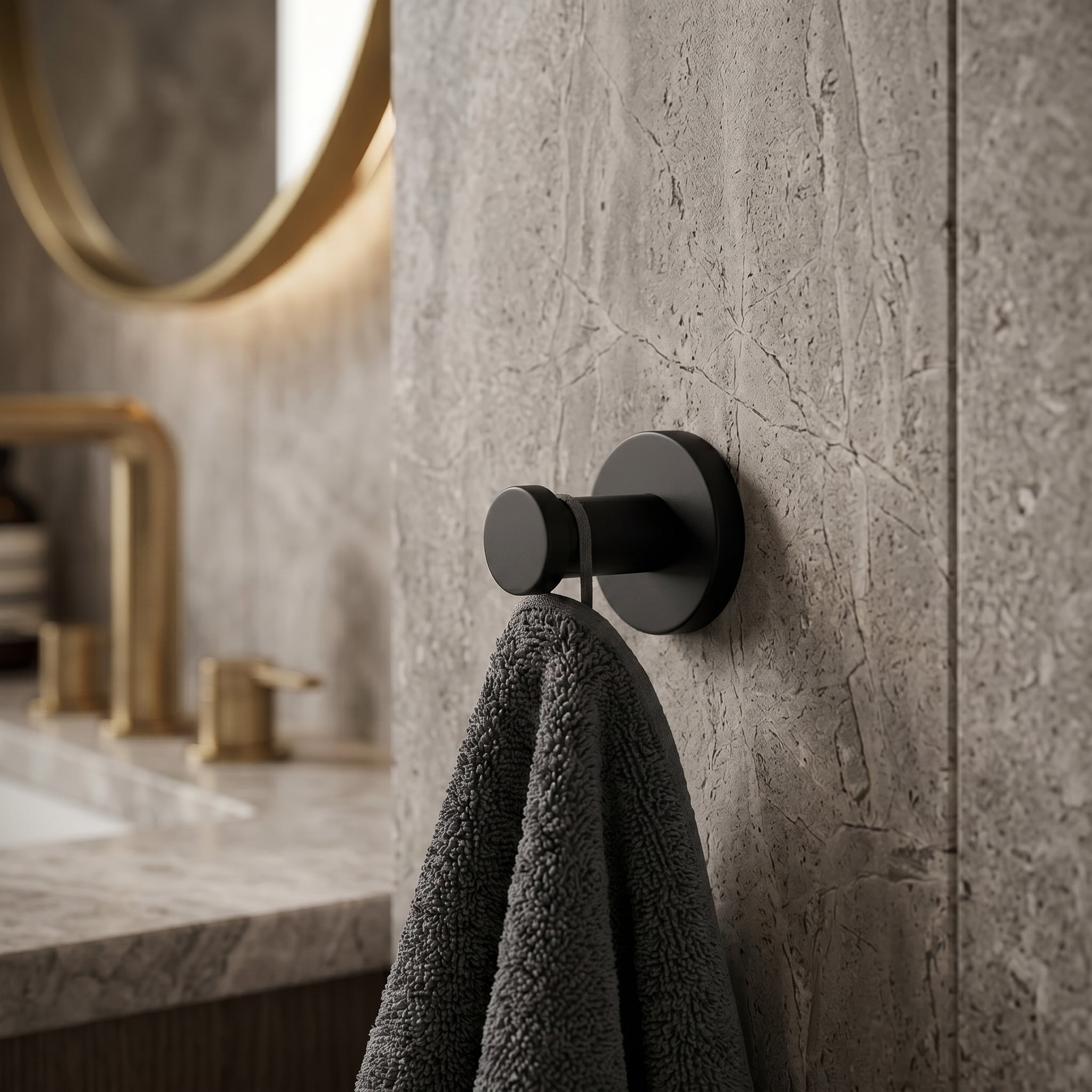 Reed Brass Wall Hook