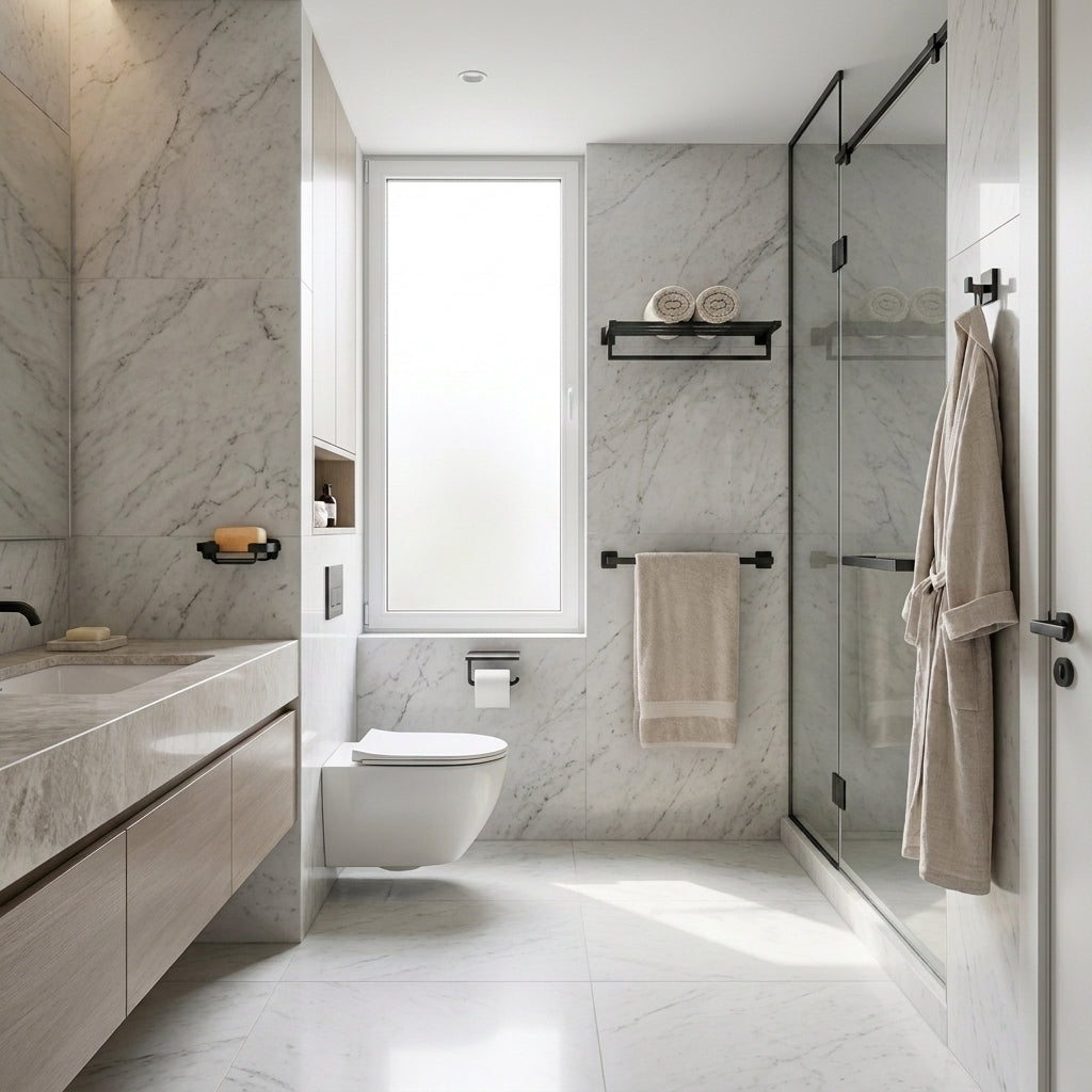 Aven Brass Bathroom Hardware