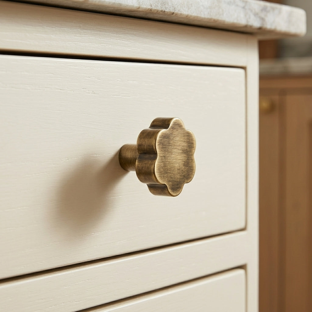 Puff Brass Cabinet Knob