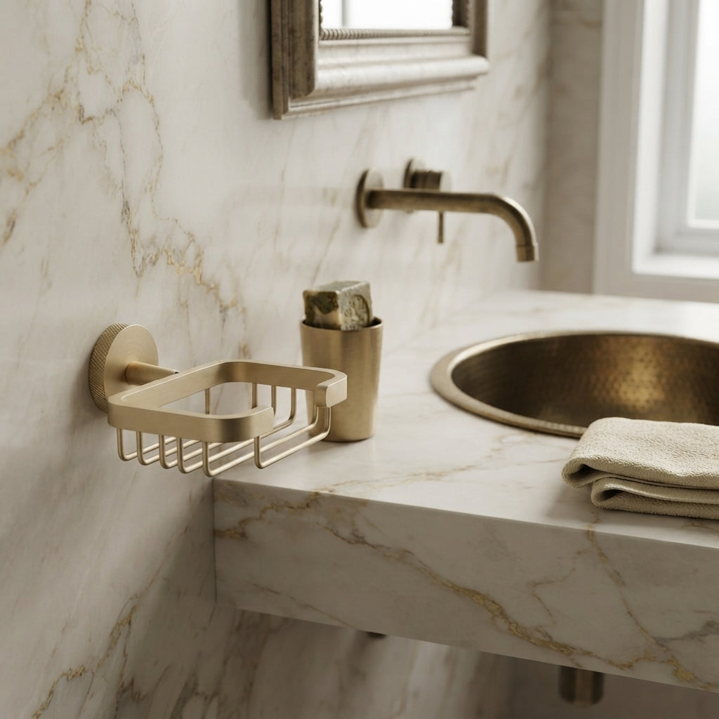 Sena Brass Bathroom Hardware Collection