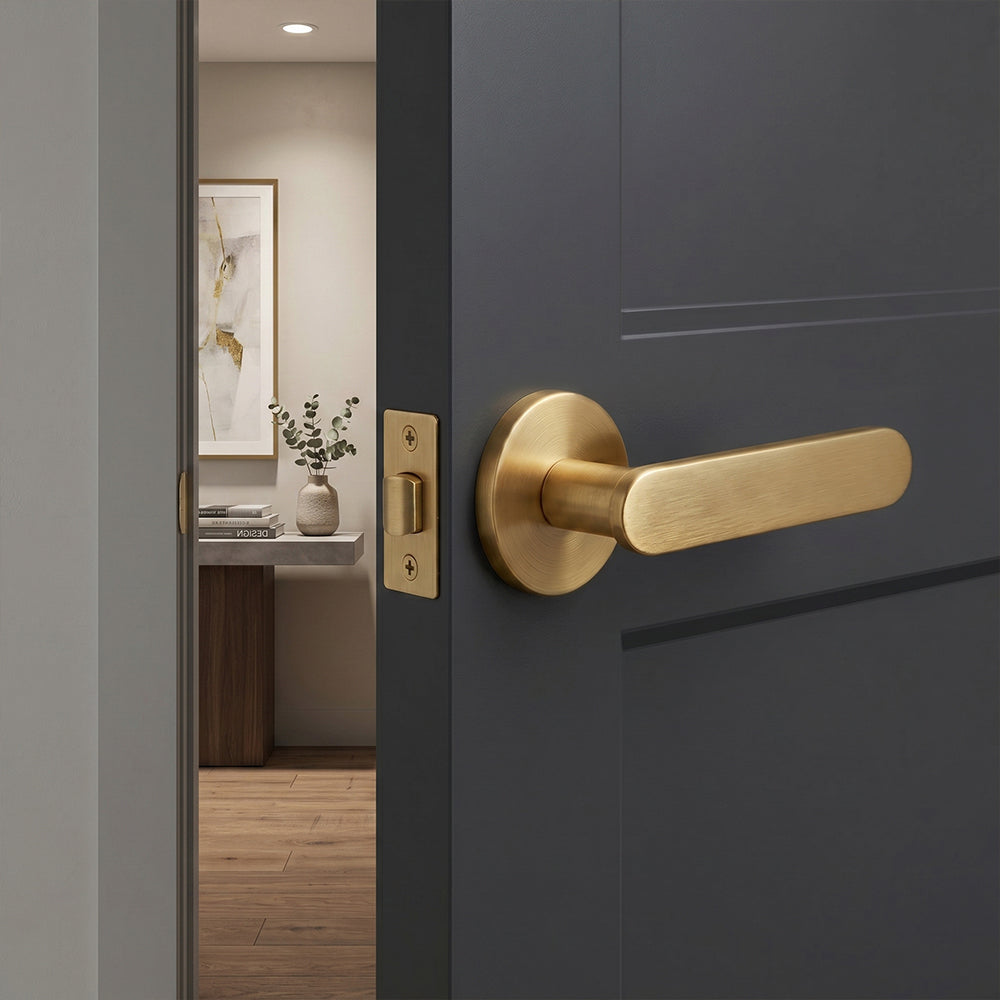 Nash Brass Door Handle