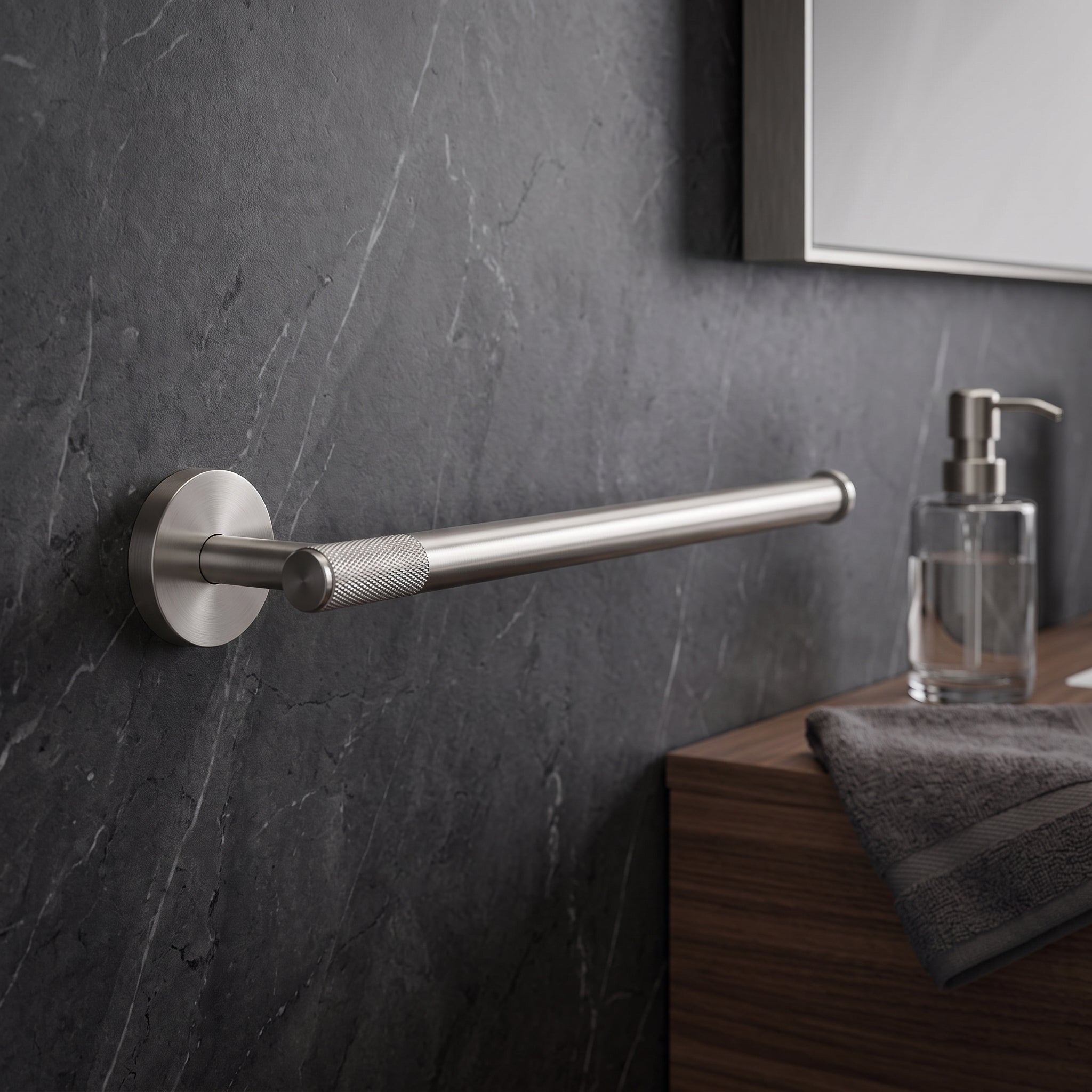 Reed Brass Towel Ring