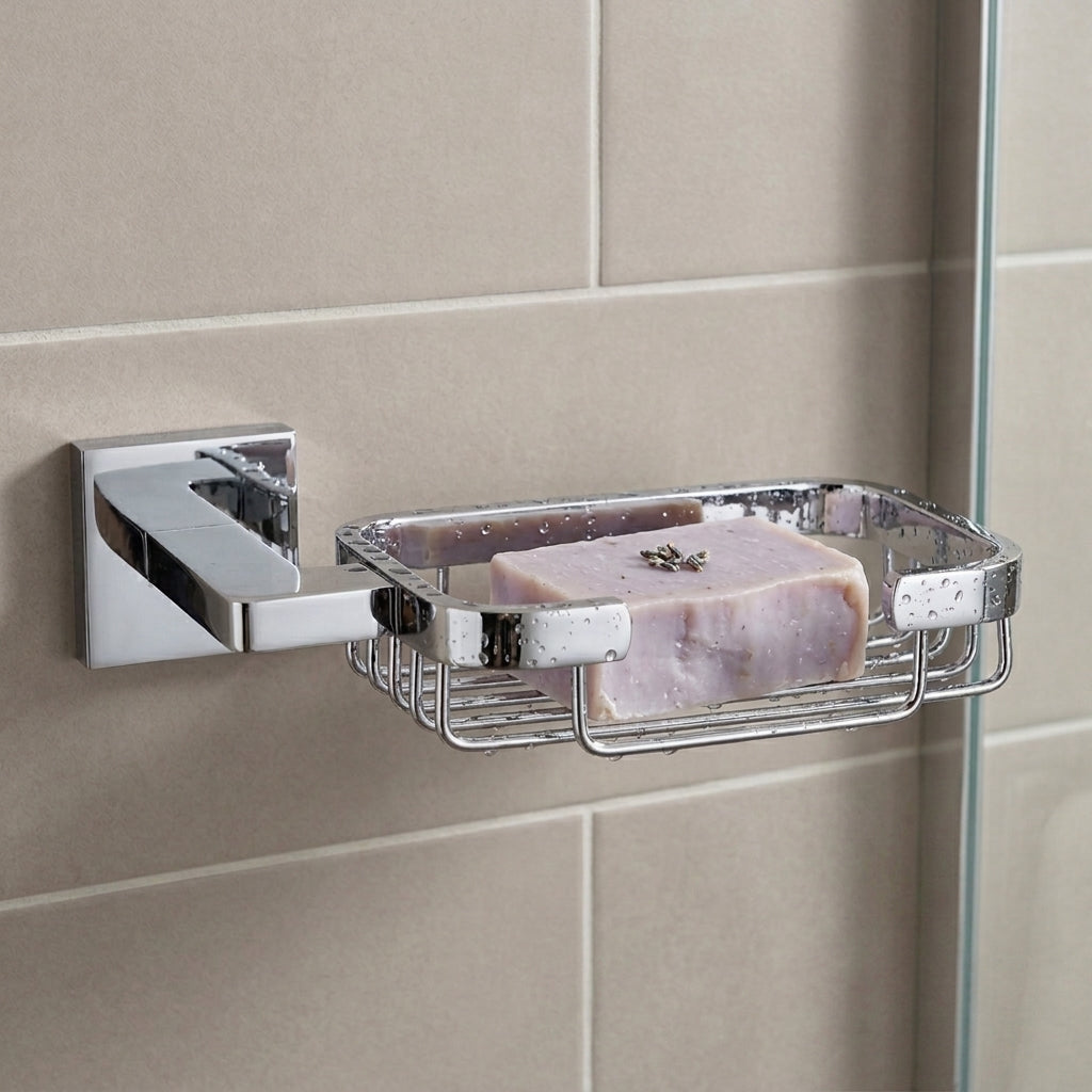 Aven Brass Soap Basket