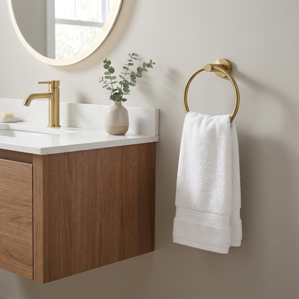 Sena Brass Bathroom Hardware Collection