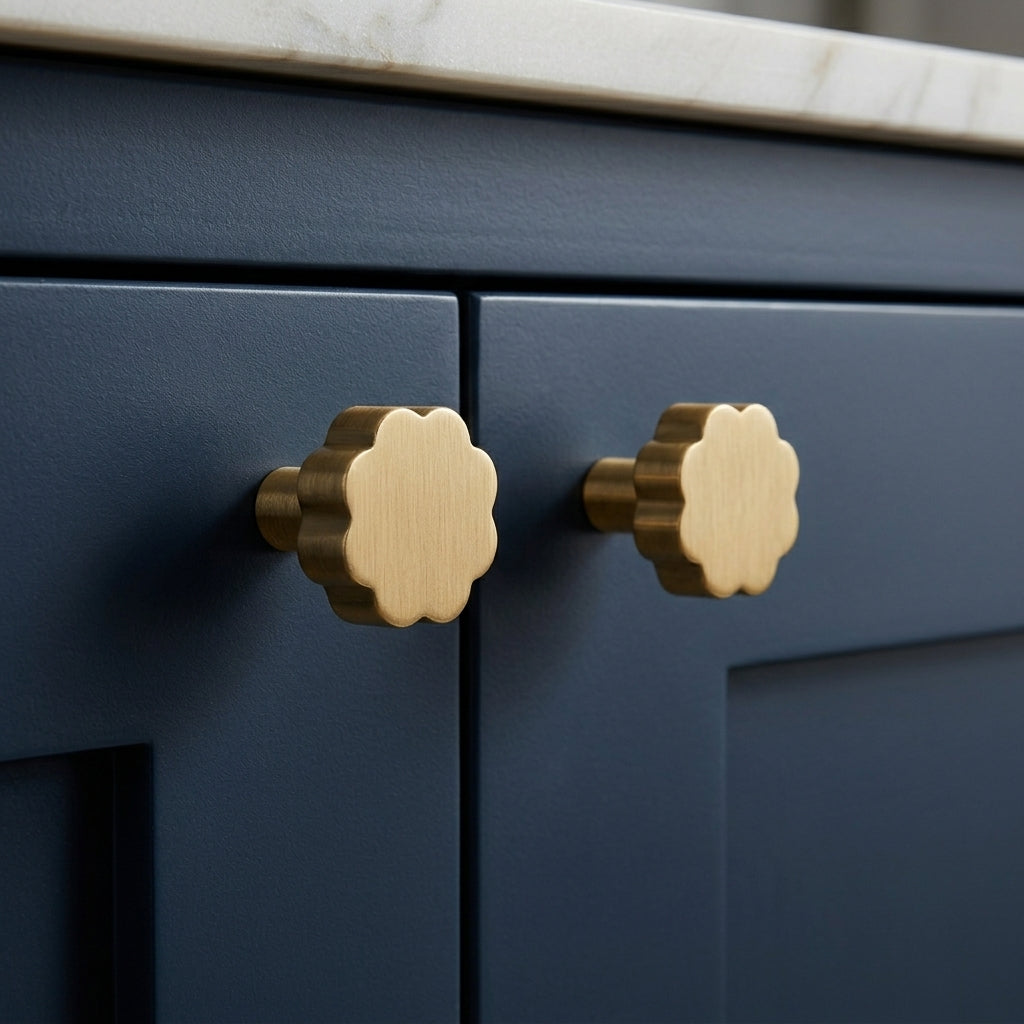 Puff Brass Cabinet Knob