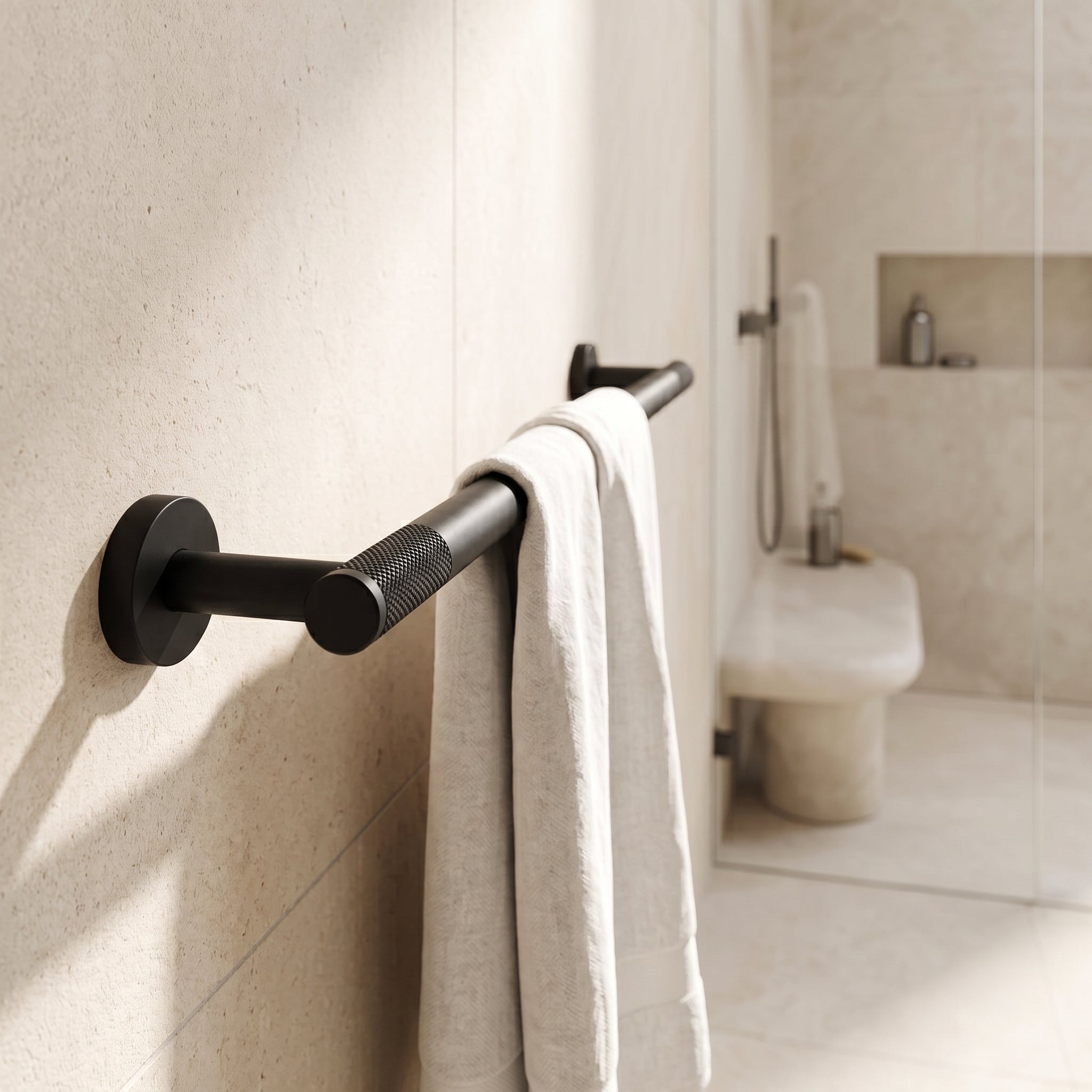 Reed Brass Towel Bar