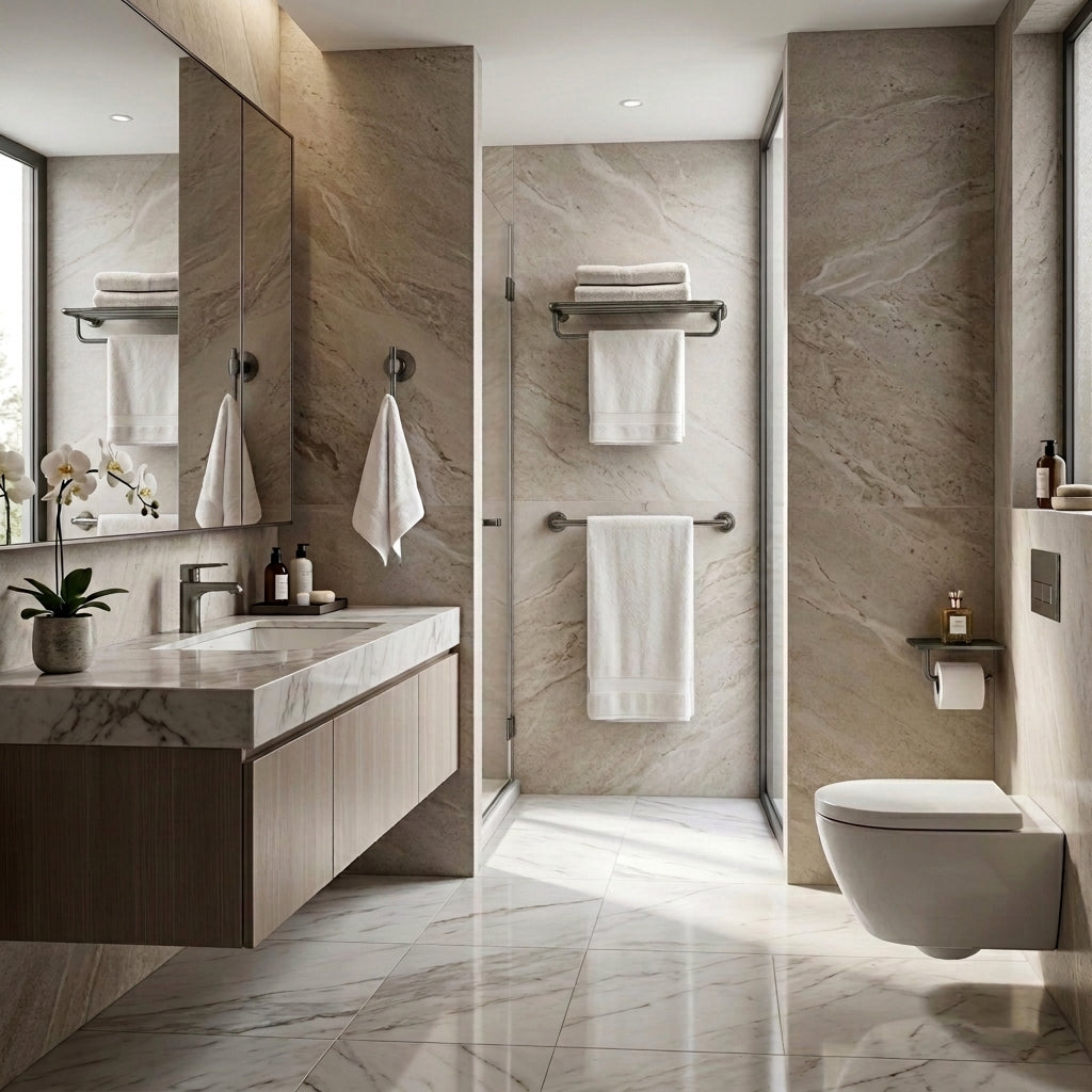 Mira Brass Bathroom Hardware