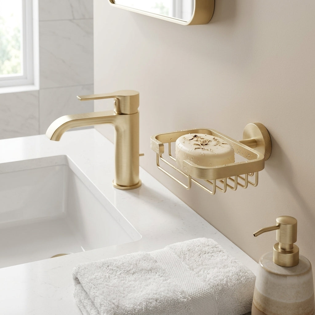 Sena Brass Bathroom Hardware Collection
