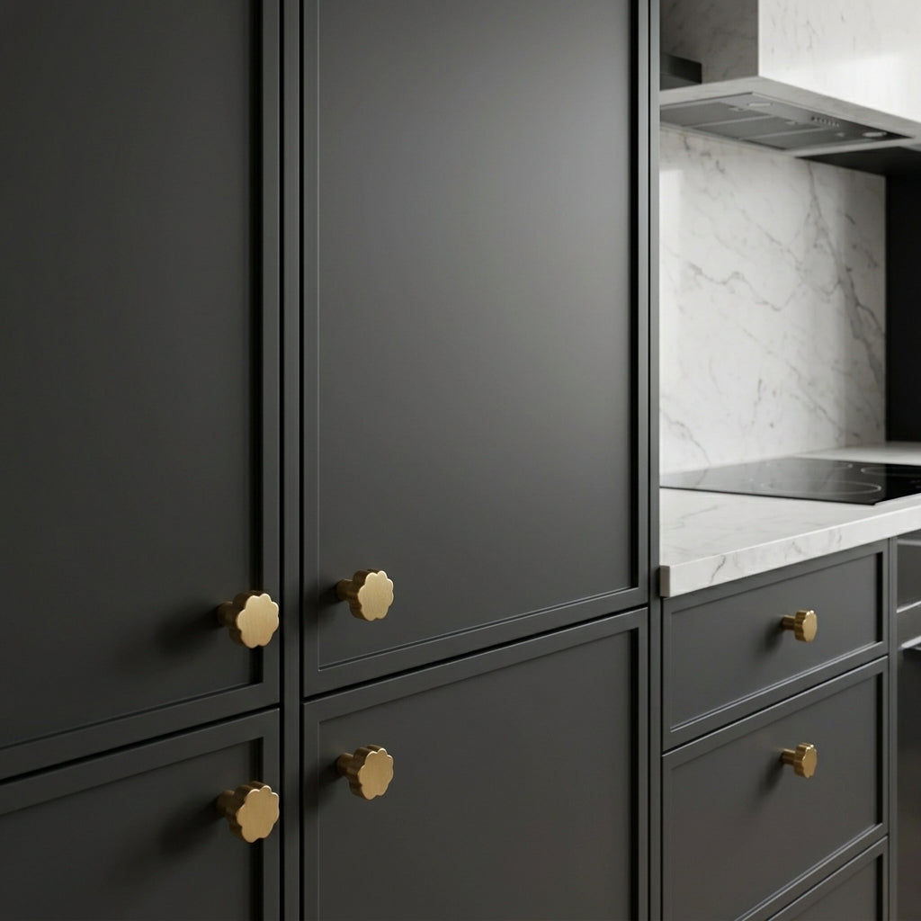 Puff Brass Cabinet Knob