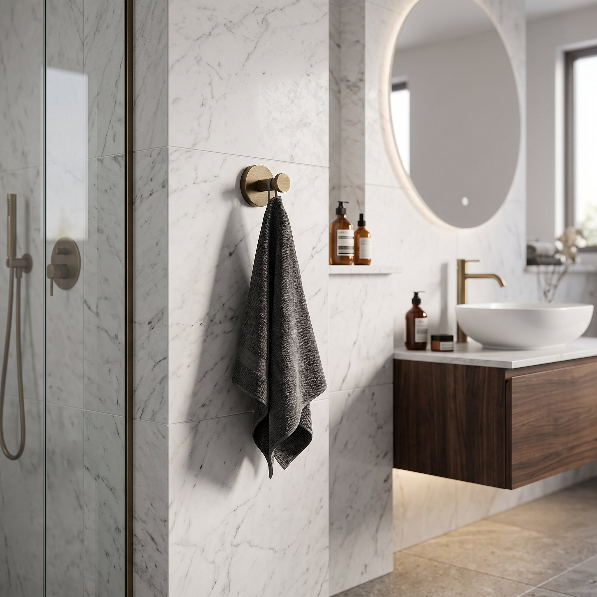 Reed Brass Wall Hook