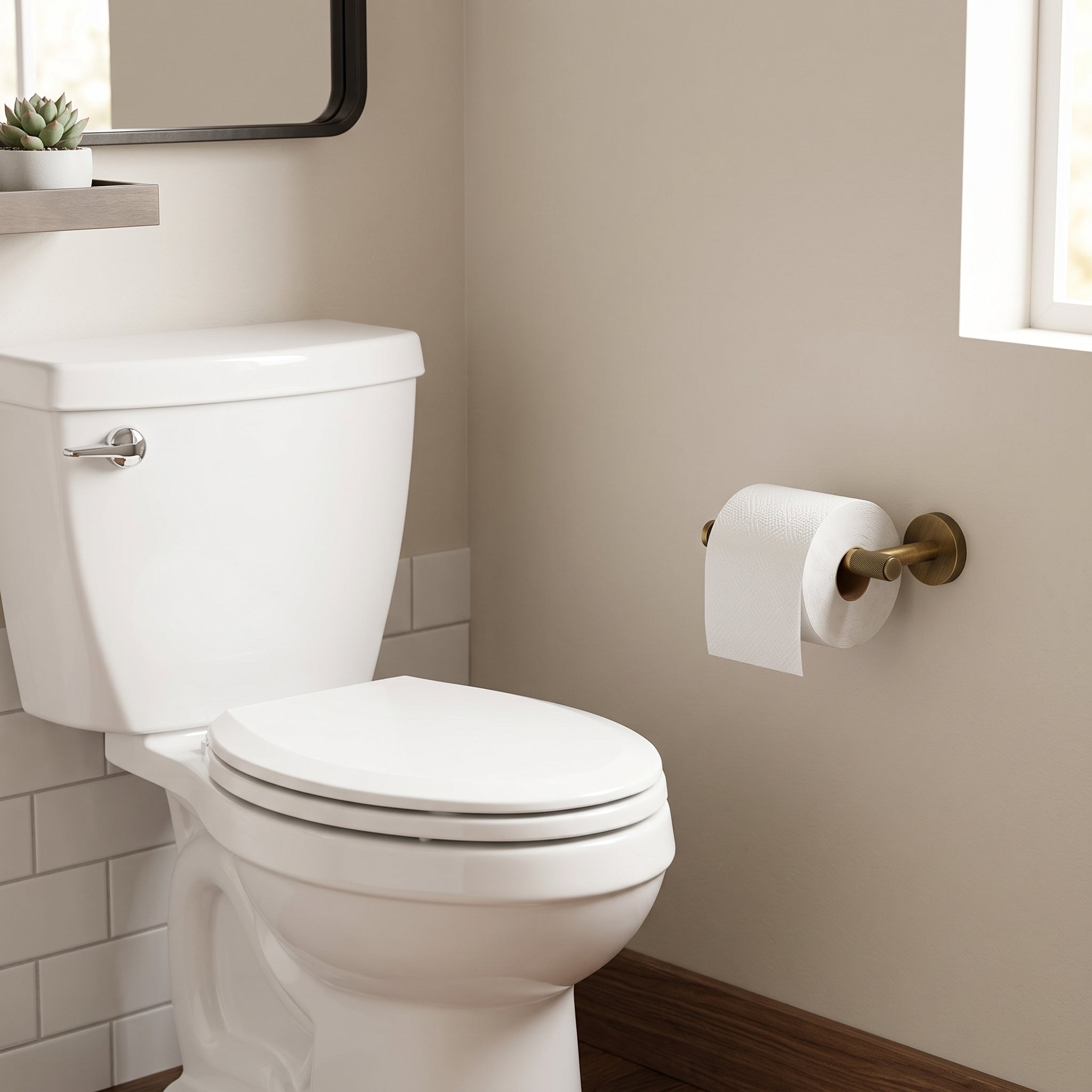 Reed Brass Toilet Paper Holder