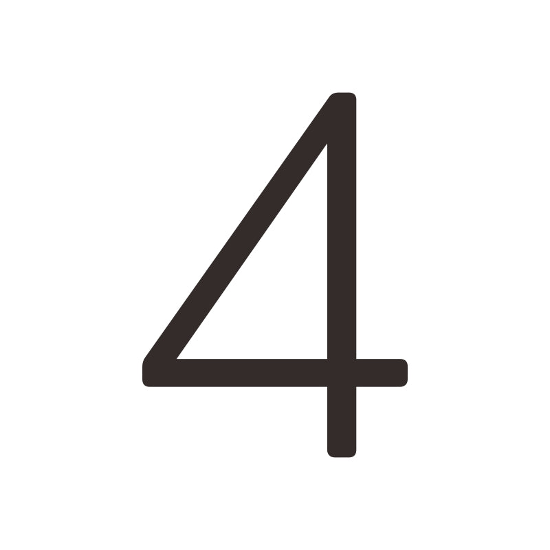 #number_4_color_matte-black_style_plain