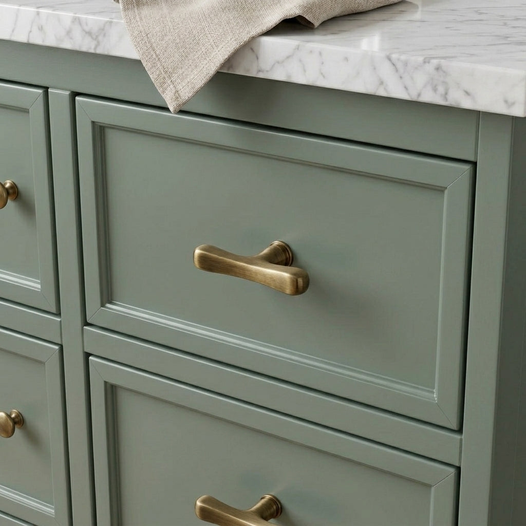 Tine Brass Cabinet Pull