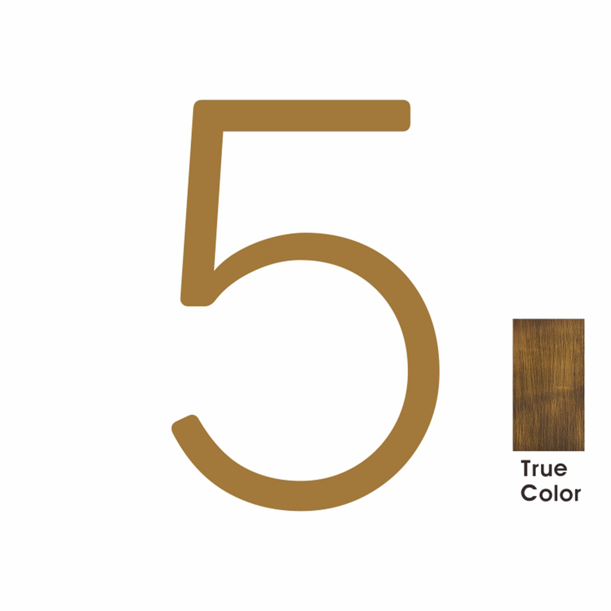 #number_5_color_antique-brass_style_plain