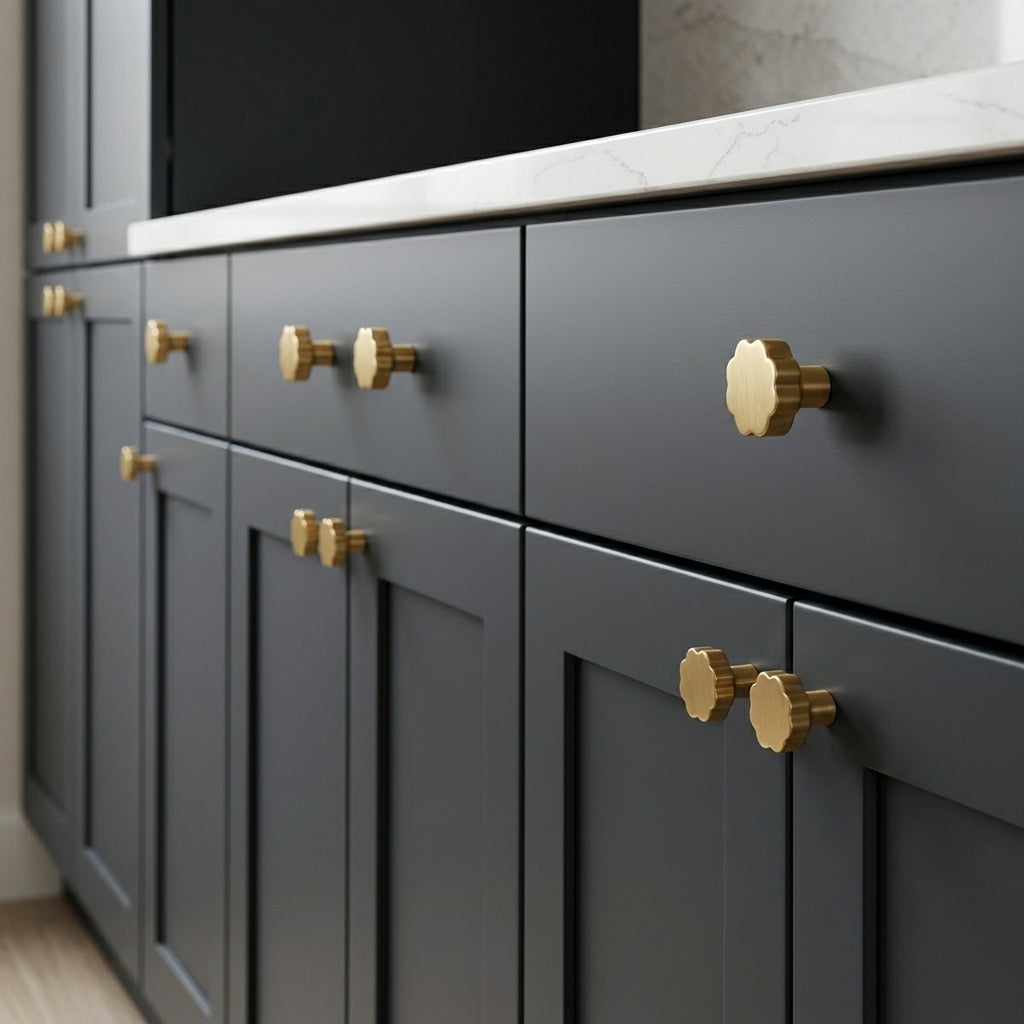 Puff Brass Cabinet Knob