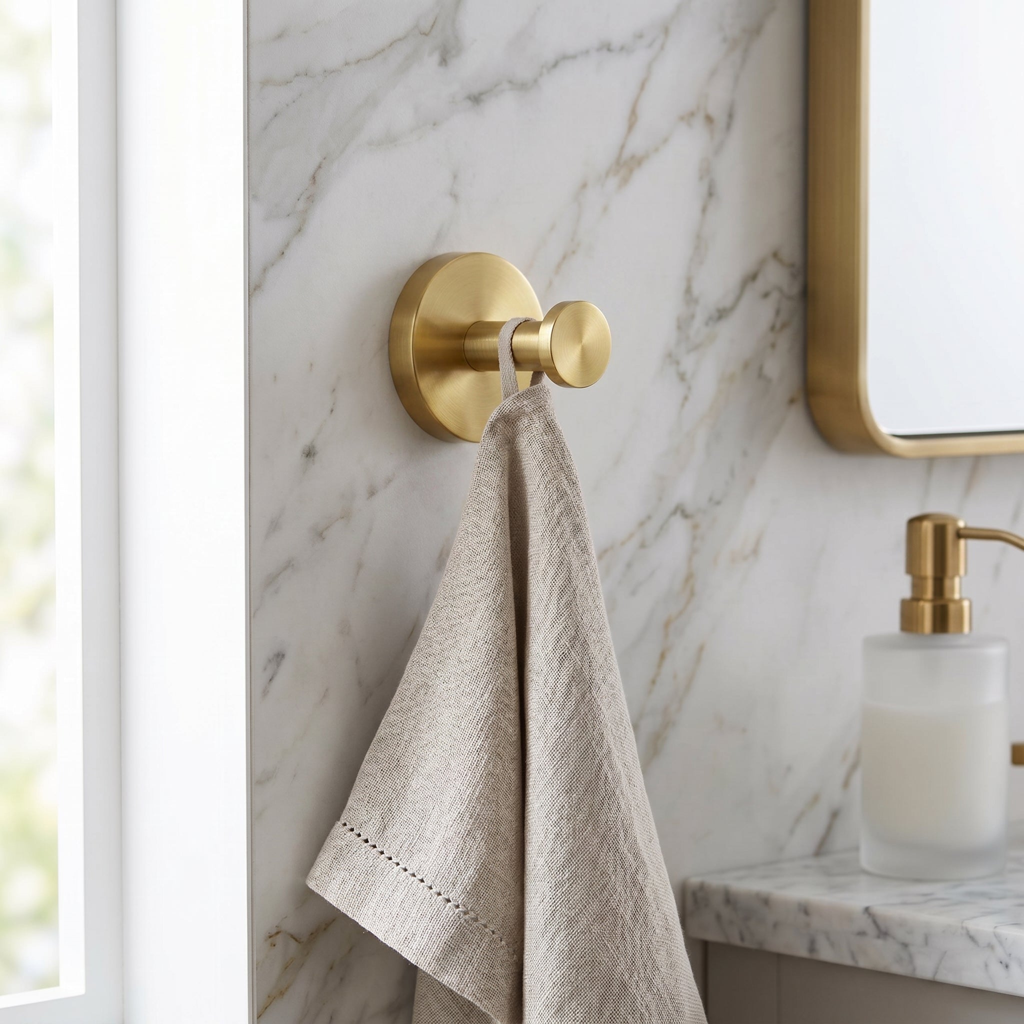 Reed Brass Wall Hook