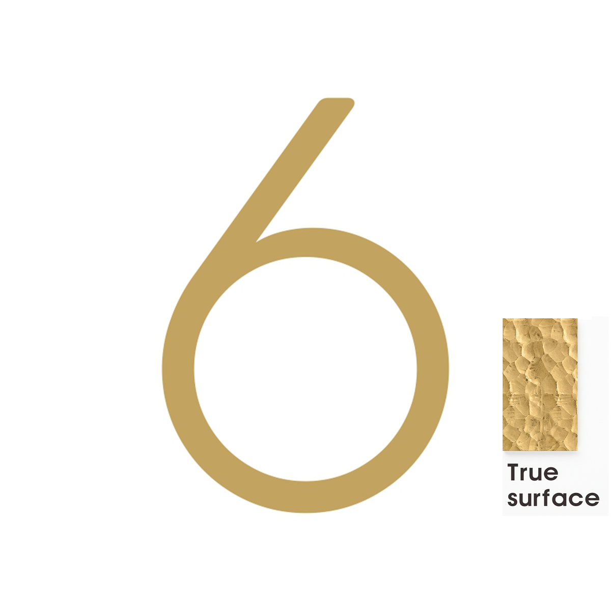 #number_6_color_matte-brass_style_hammered