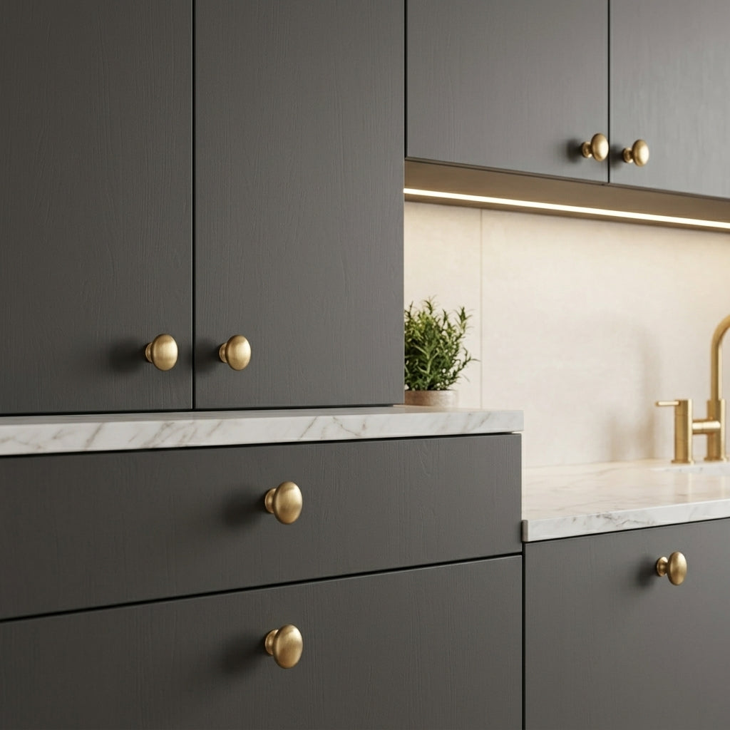 Bulb Brass Cabinet Knob
