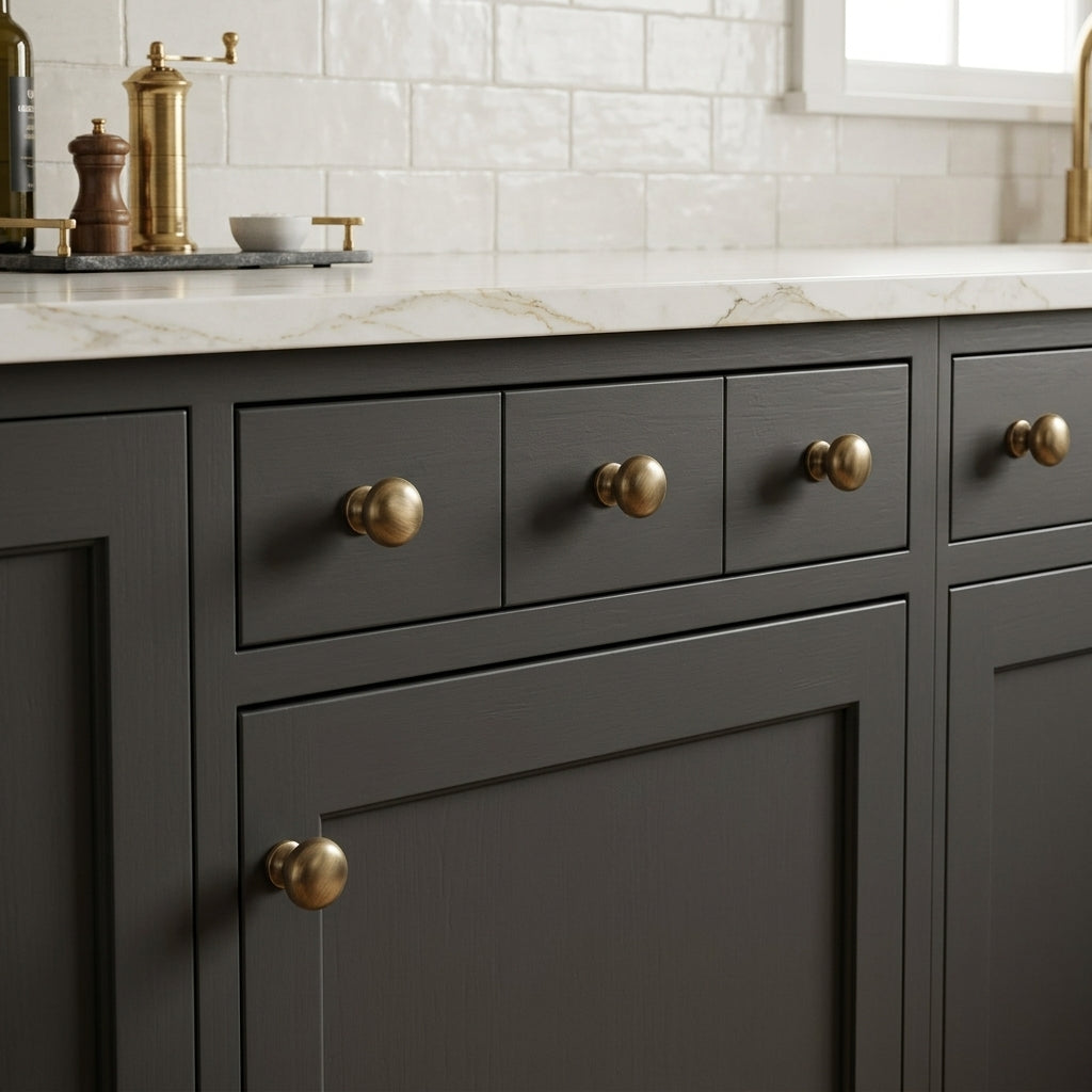 Bulb Brass Cabinet Knob