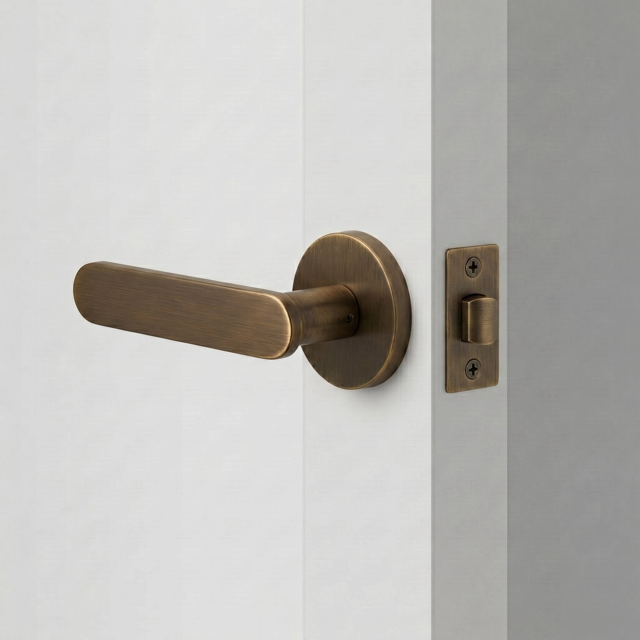 Nash Brass Door Handle