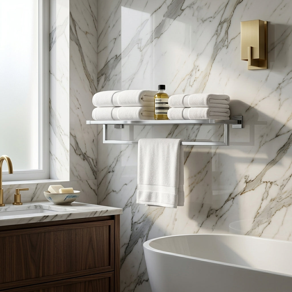 Aven Brass Bathroom Hardware