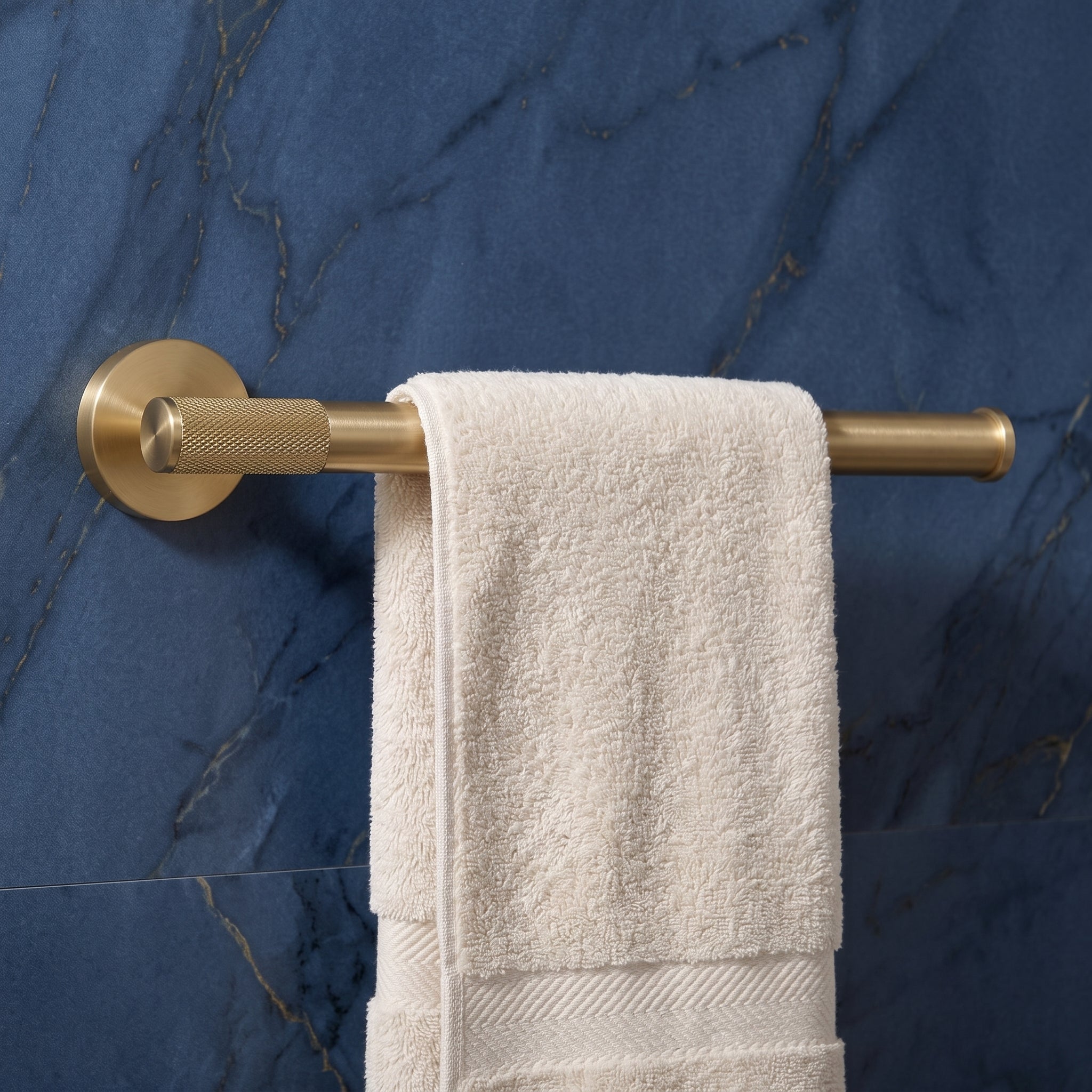 Reed Brass Towel Ring